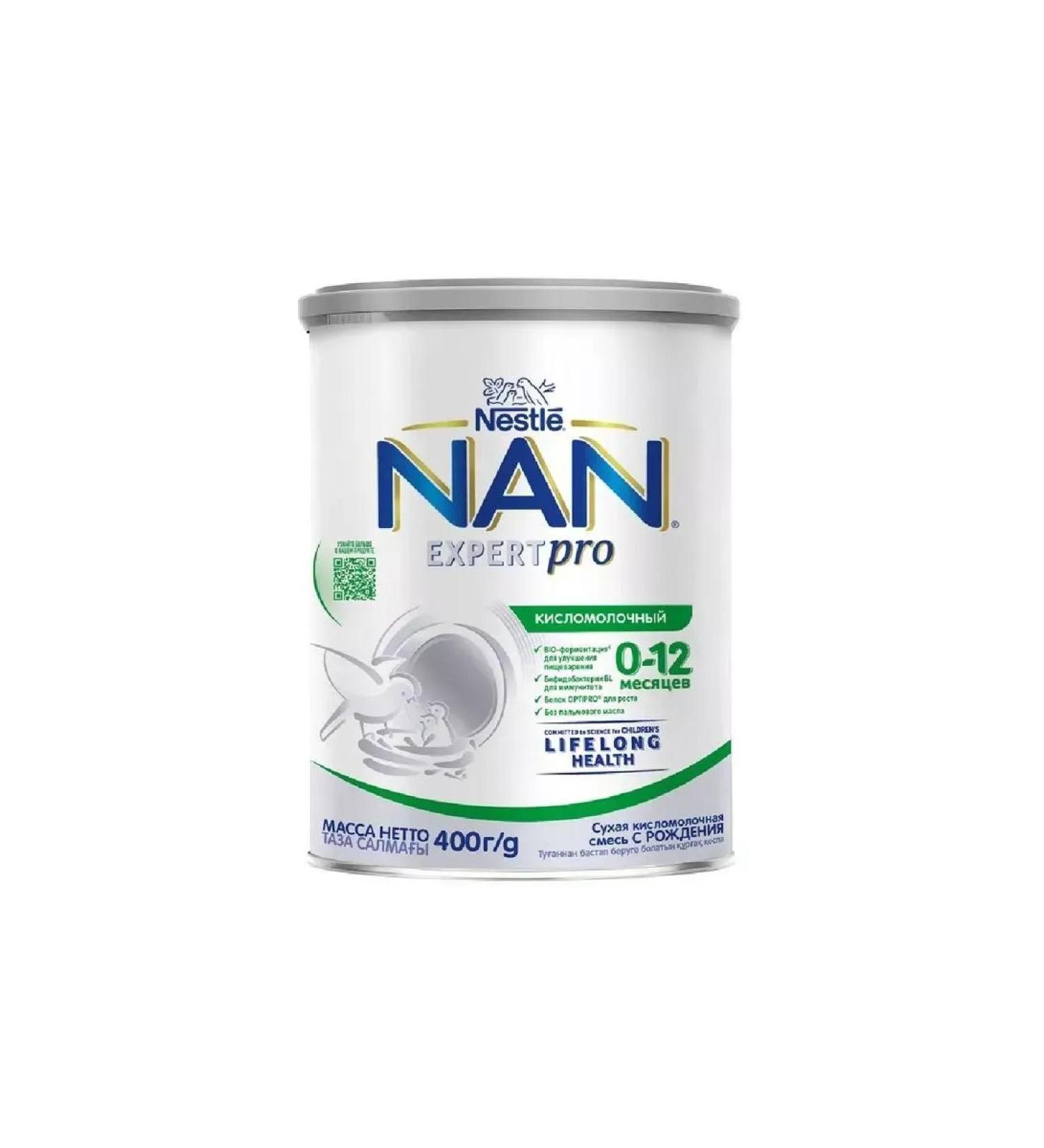 NAN Fermented milk mixture of dry children from birth 400G-2 pcs - Buy Online on GoSupps.com