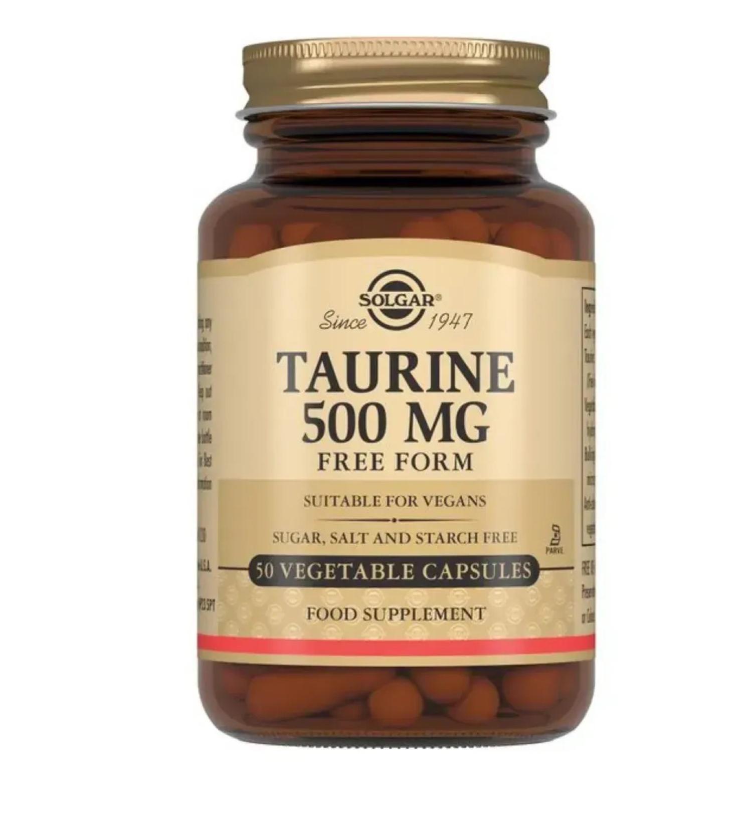 SOLGAR Taurin 500 mg N50 caps 685MG-3pcs