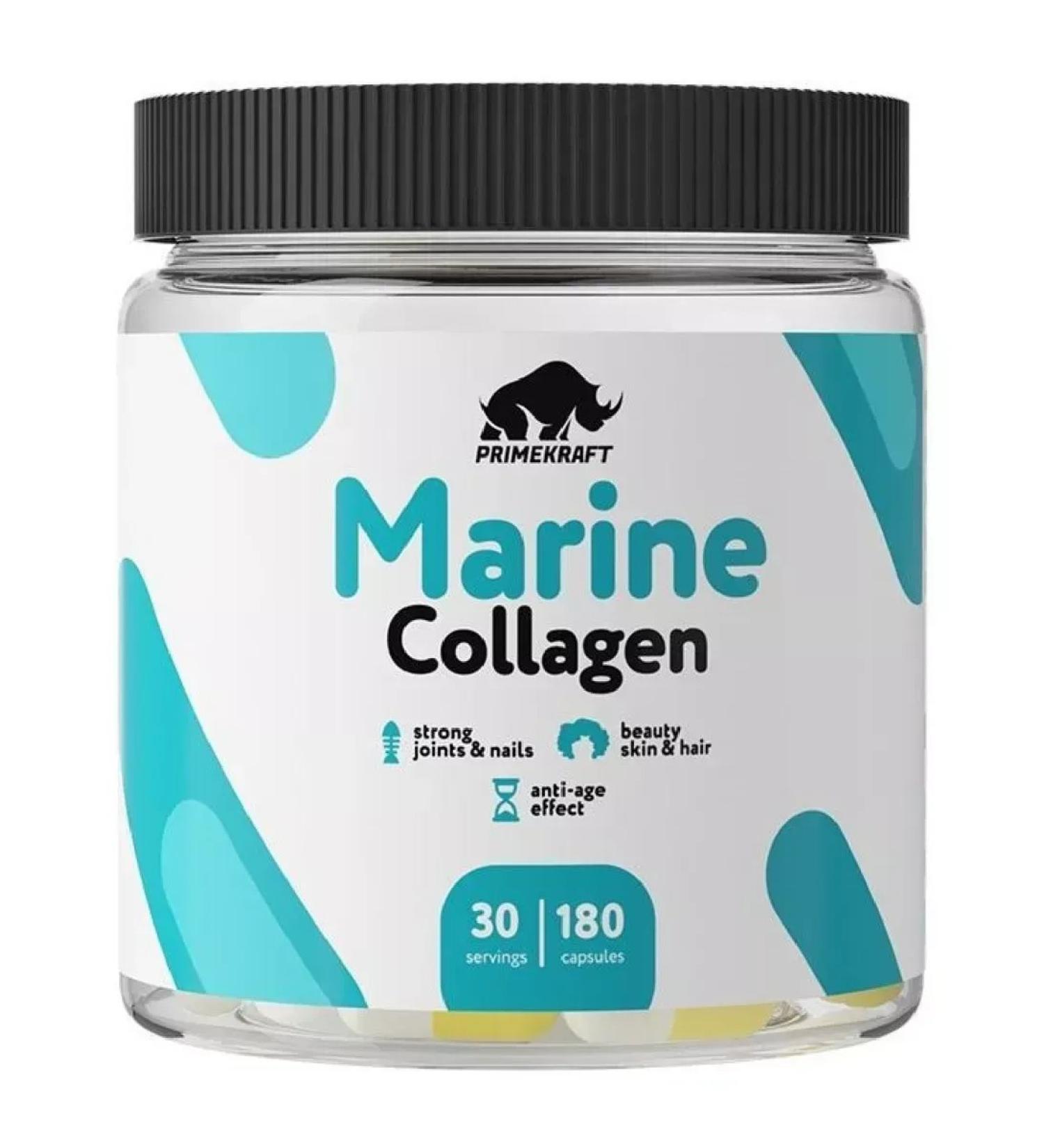 Prime Kraft Collagen Sea Fish Natural 180 caps -3 pcs - Buy Online on GoSupps.com