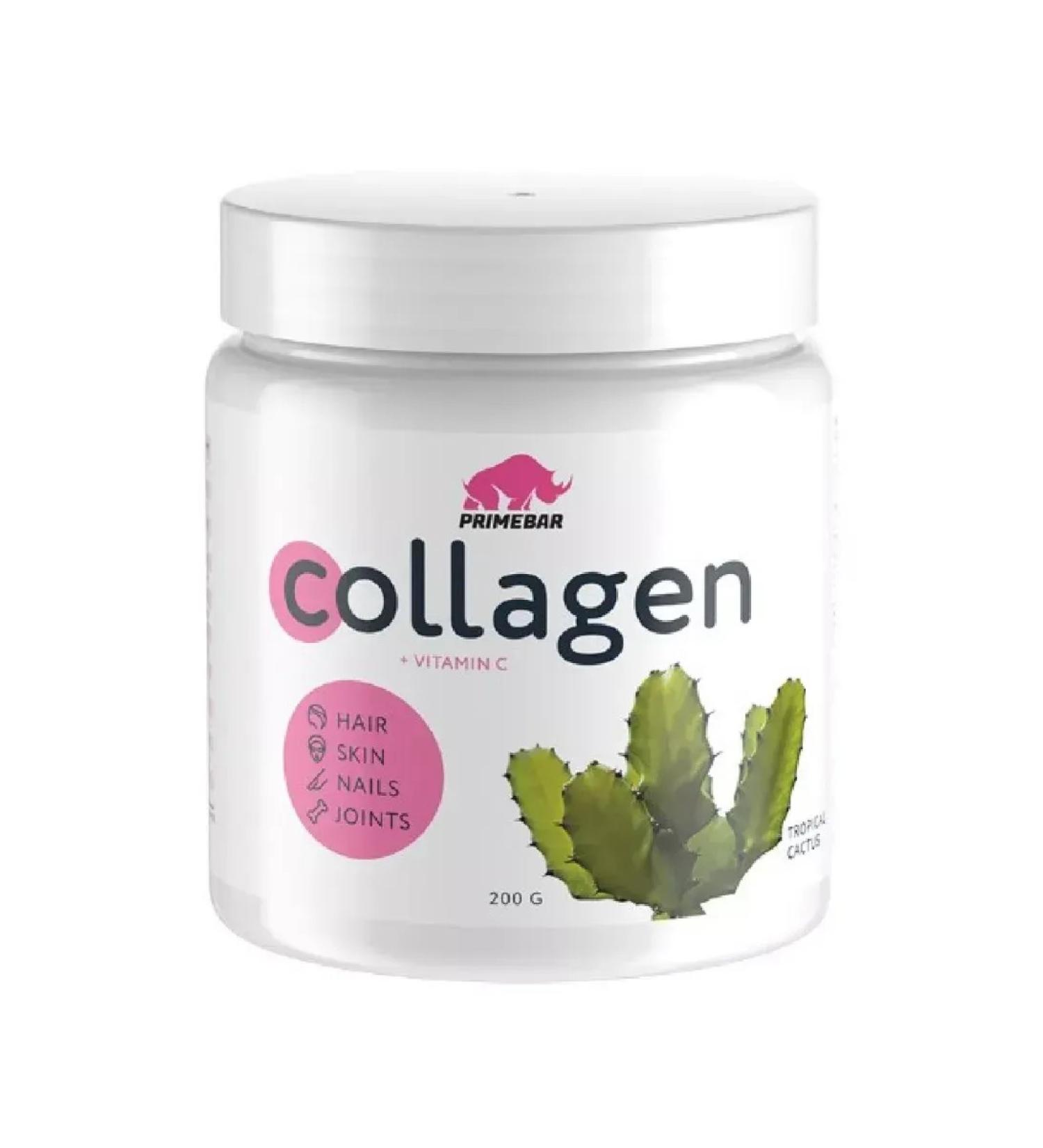 PRIMEBAR Collagen with taste tropical cactus p 200 g -4 pcs - Buy Online on GoSupps.com