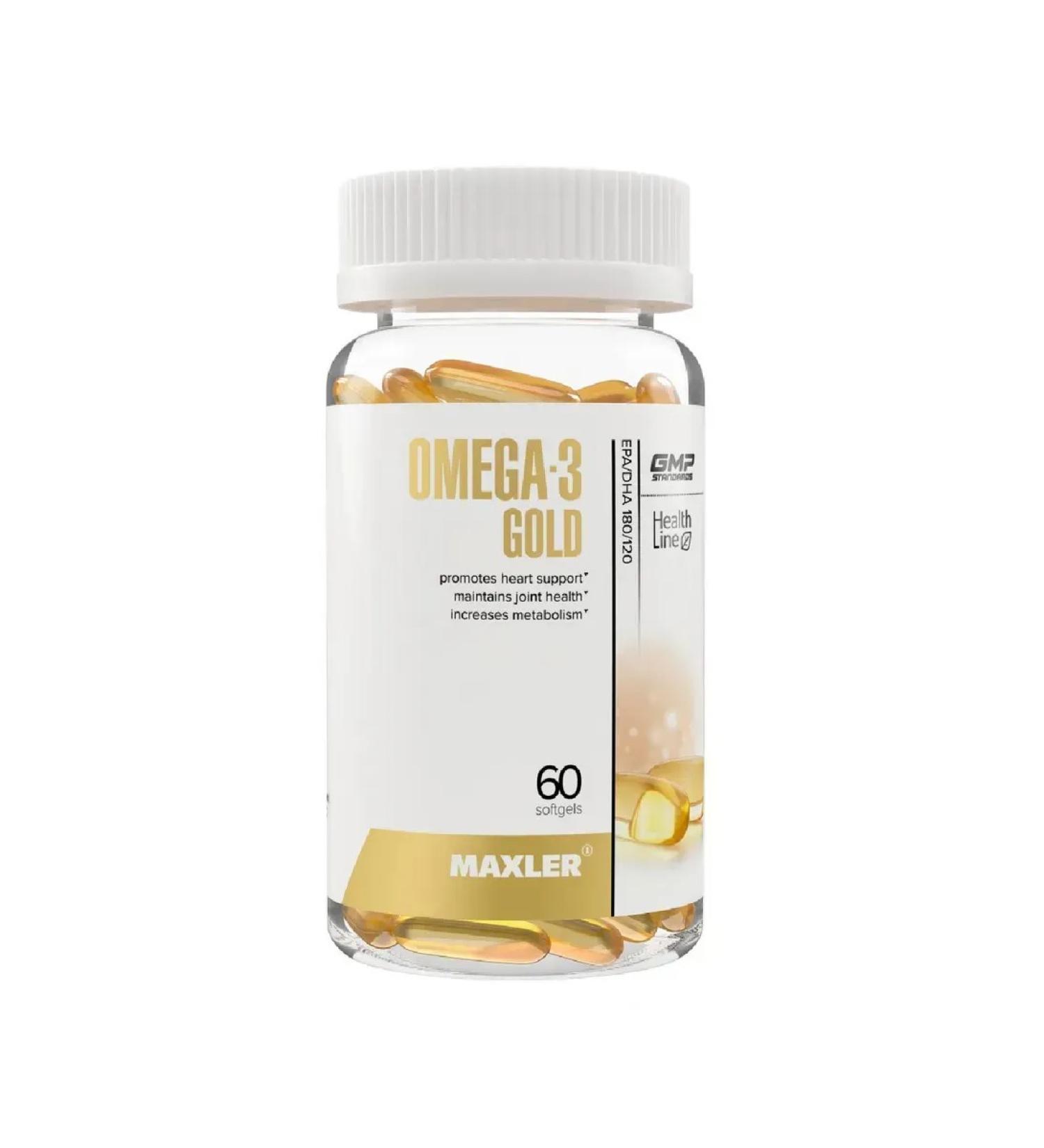 Maxler Omega-3 Gold 60 pcs capsule weighing 1 35 G-2 pcs - Buy Online on GoSupps.com