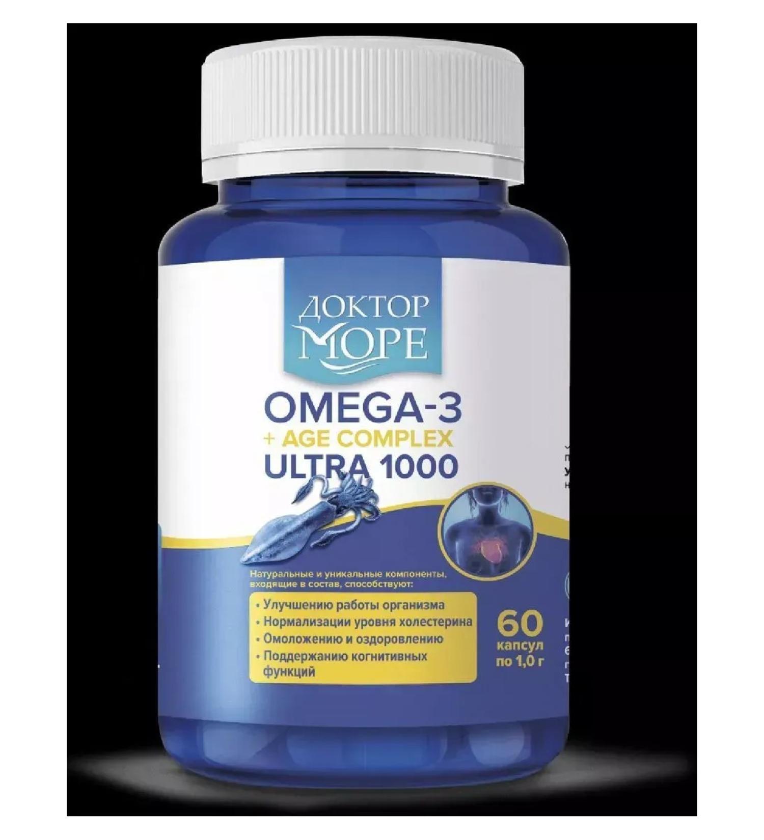 Dr. Sea Omega-3+Age Ultra 1000 60 pcs Mass-2 capsule