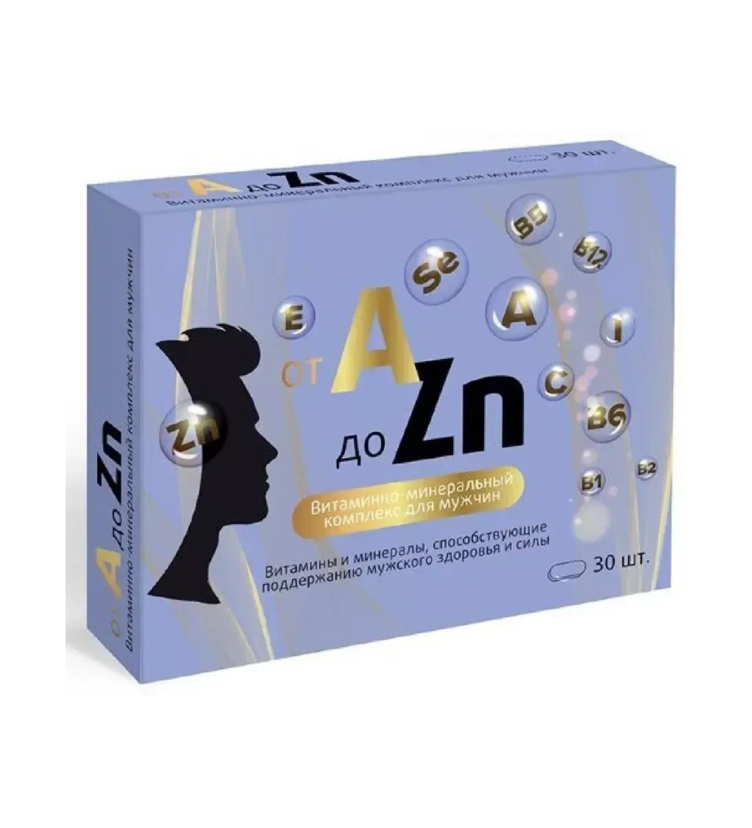 Vitamir A-Zn vitamin complex for men 30 pcs. tablets p-3 p