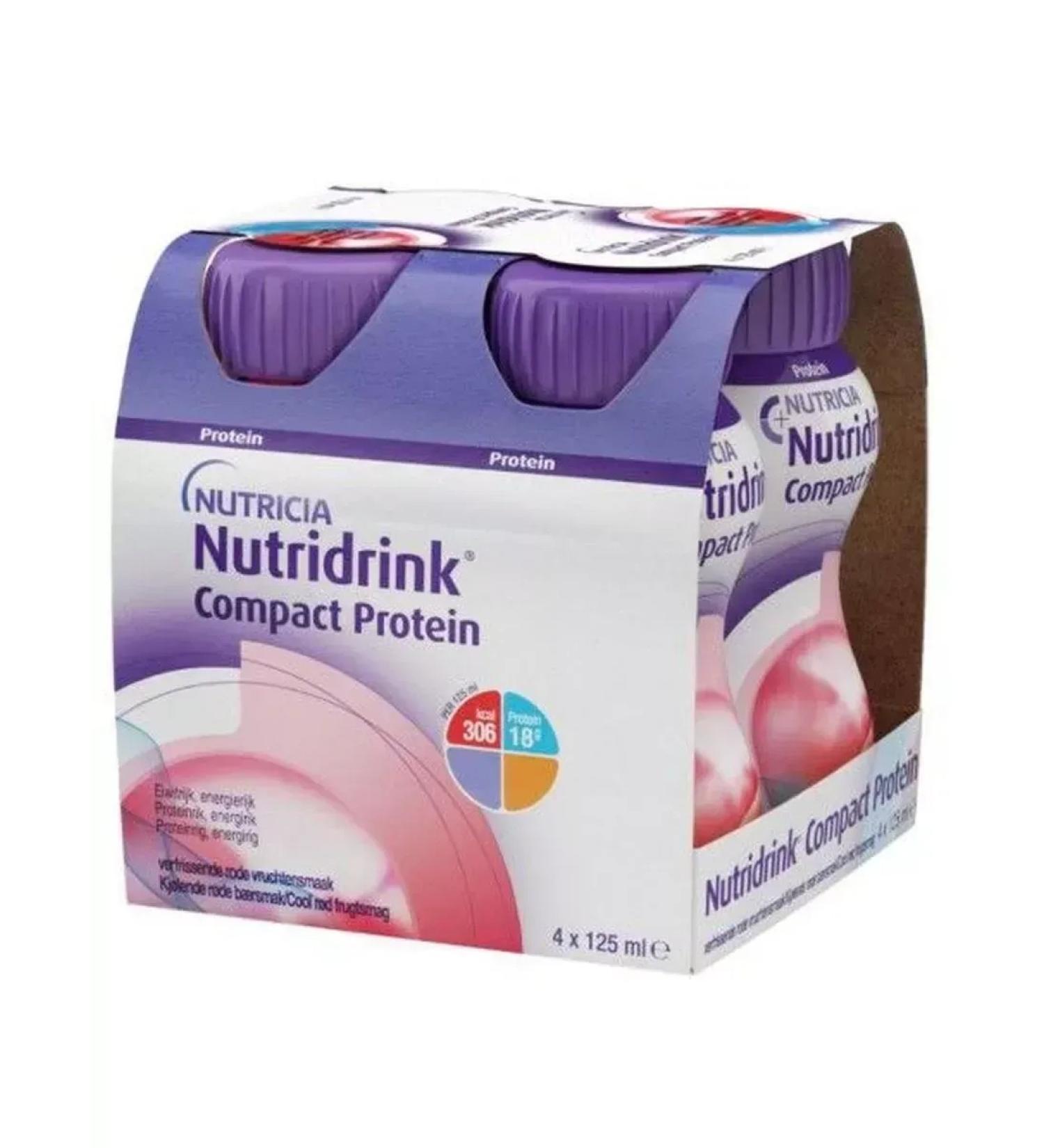 NUTRIDRINK compact protein cooling fruit 125ml -2 pcs - Buy Online on GoSupps.com