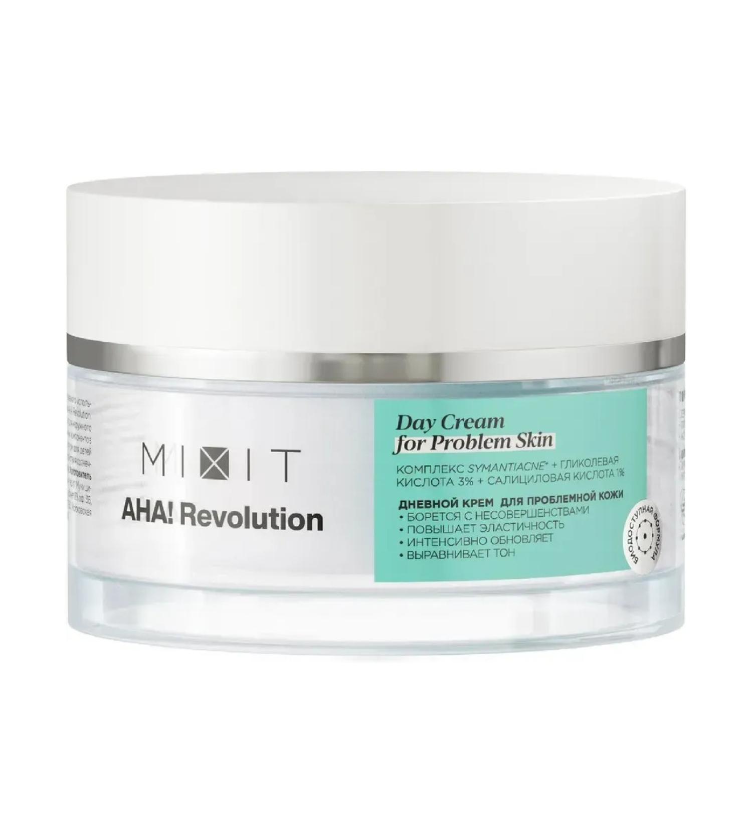 MIXIT Aha Revolution cream with glycolic acid 3% 50 ml -2 pcs - Buy Online on GoSupps.com