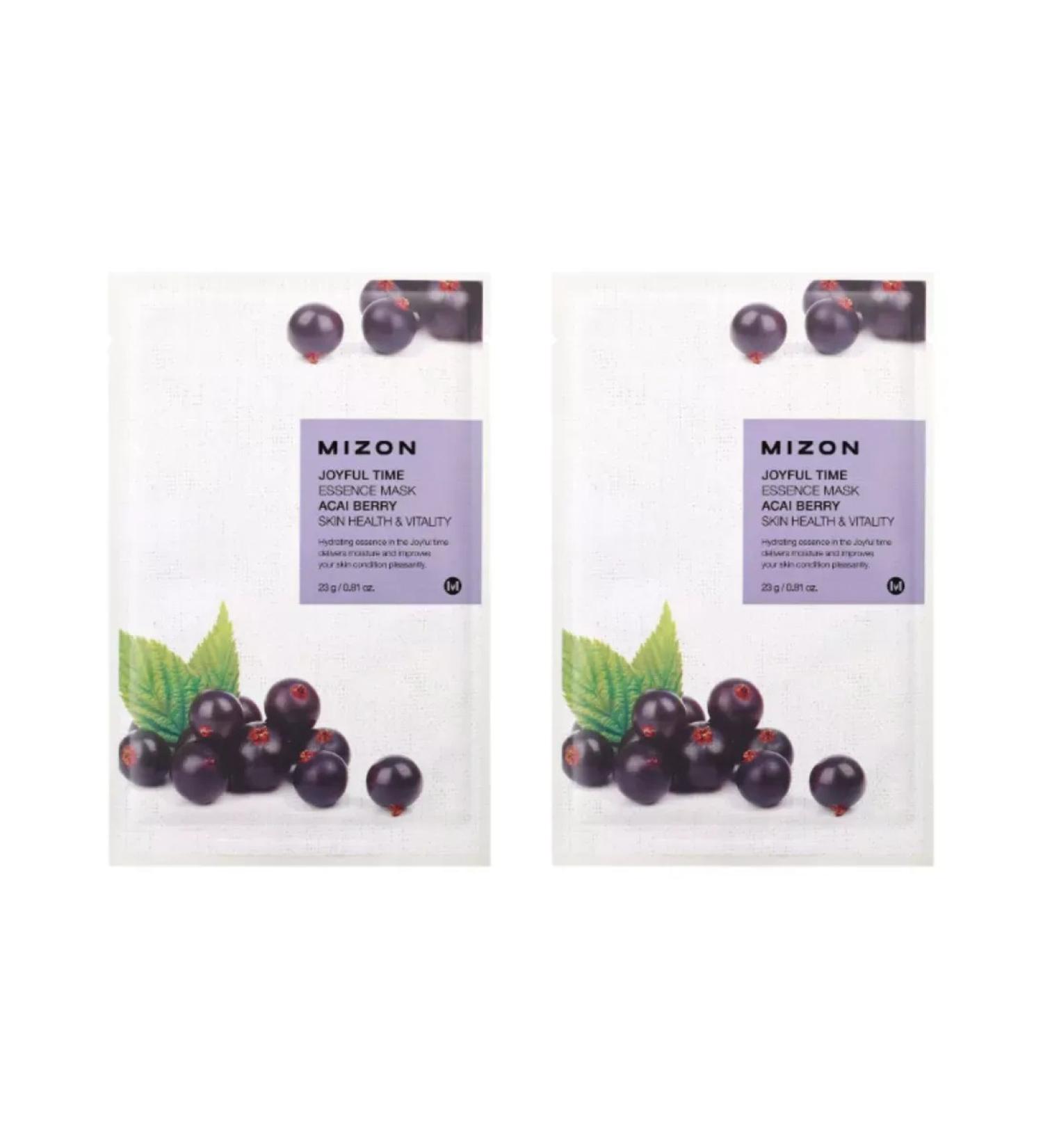 Mizon Joyful Time Essence Mask Acai Berry 23 g 2 pcs