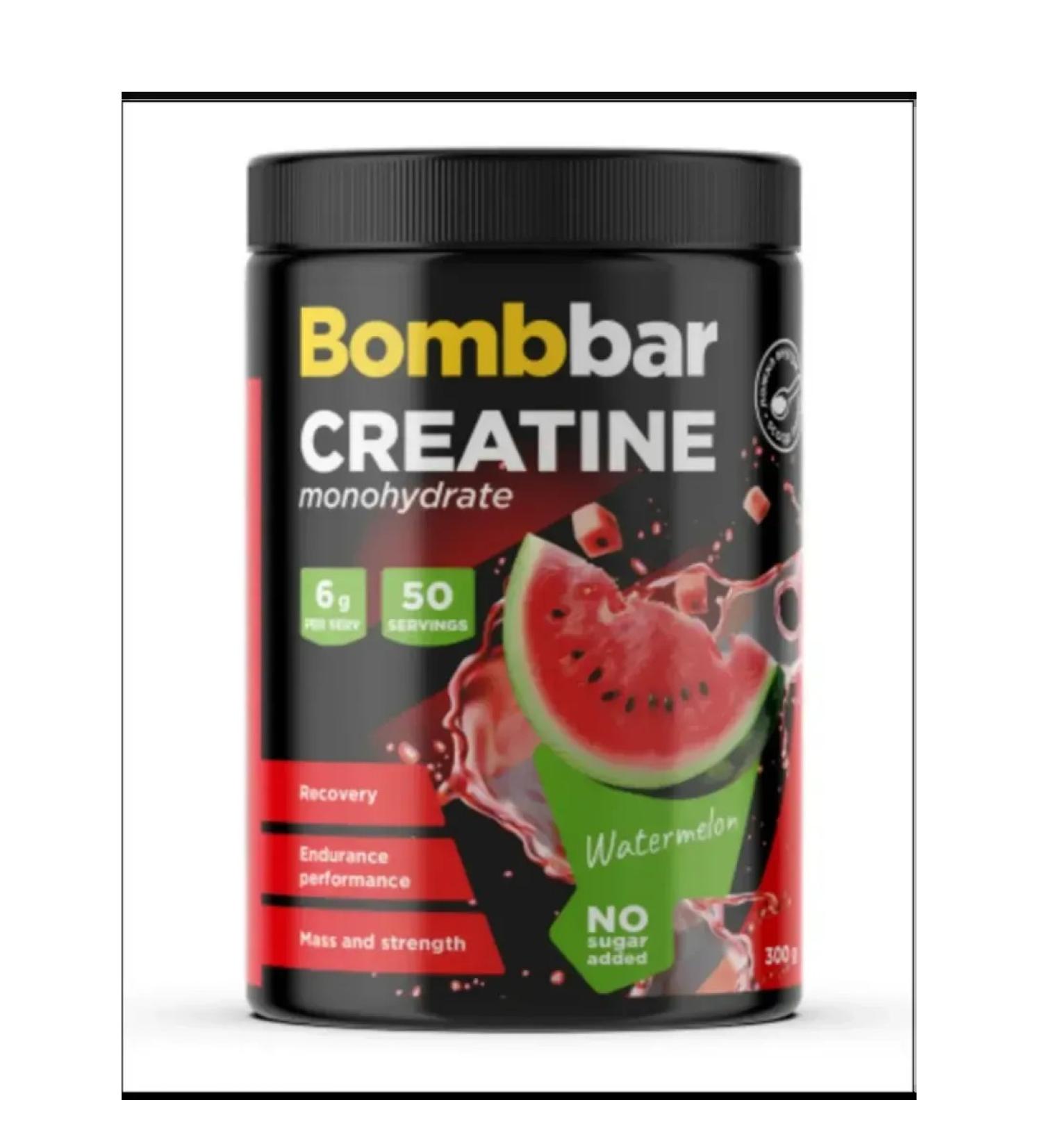 BombBar Creatine Monohydrate 300 gr watermelon - Buy Online on GoSupps.com
