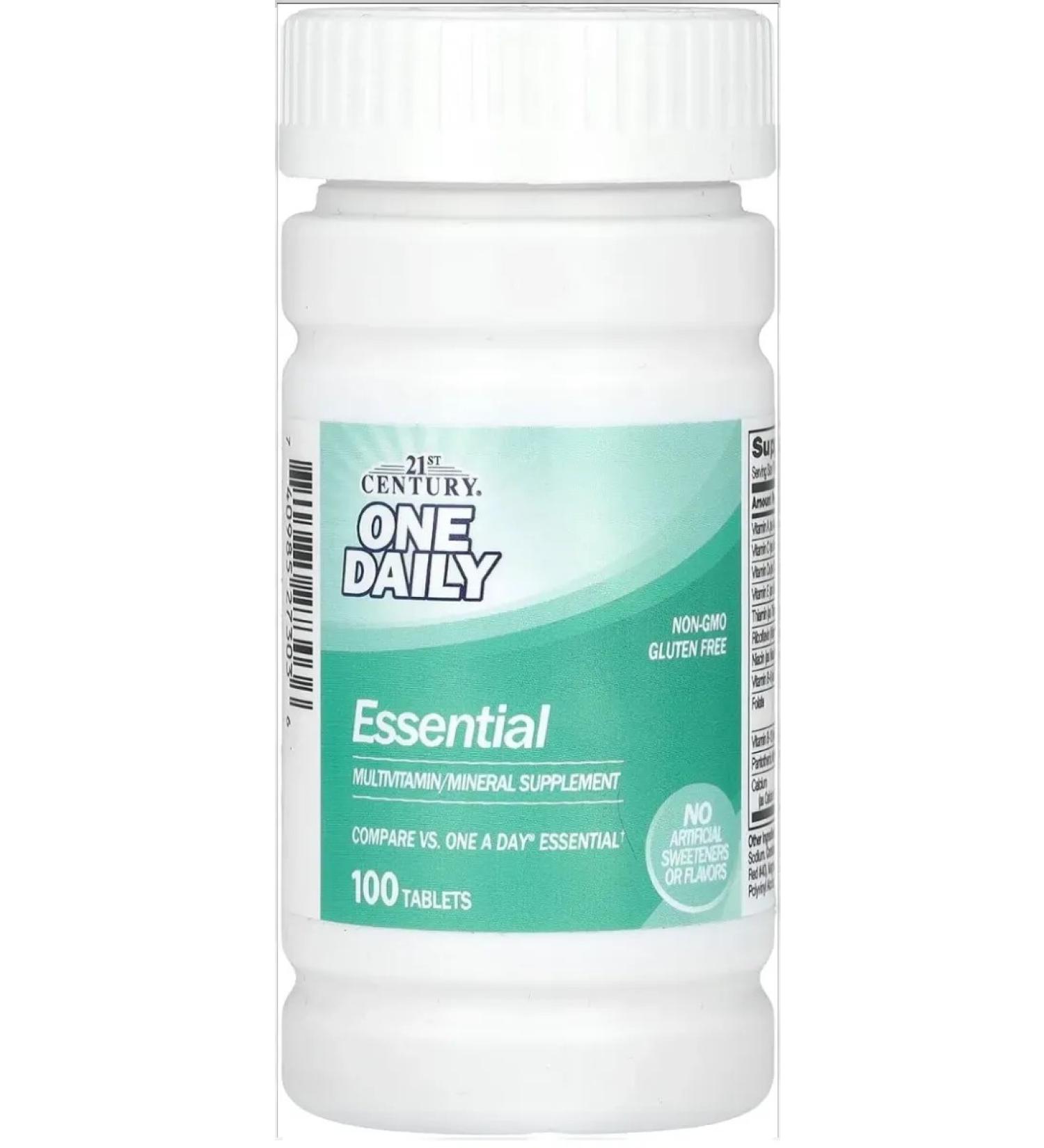 21st Century One Daily Essential 100 Tablets (multivitamin complex) - Buy Online on GoSupps.com