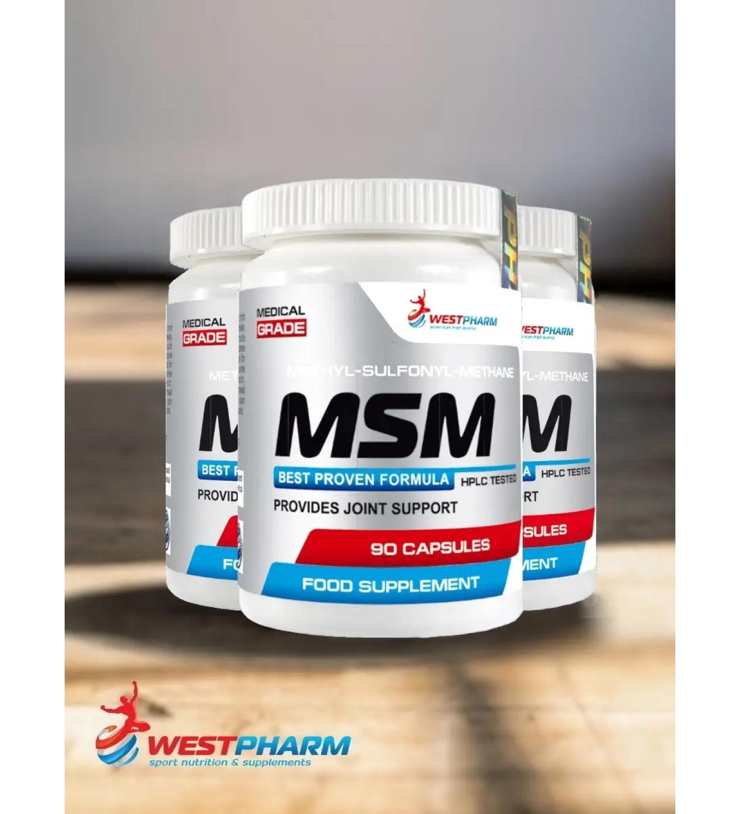 Westpharm MSM MSM methyl sulfonylmetatan 90 capsules