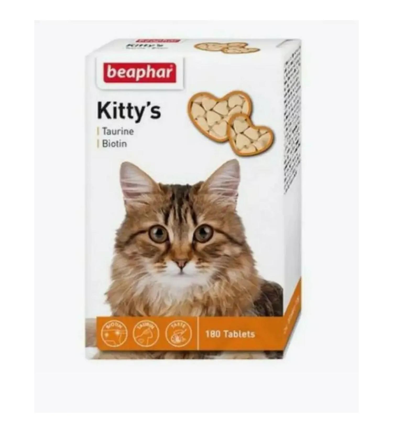 beaphar Vitamins for cats Kitty's+Taurine+Biotin "Taurin 180pcs