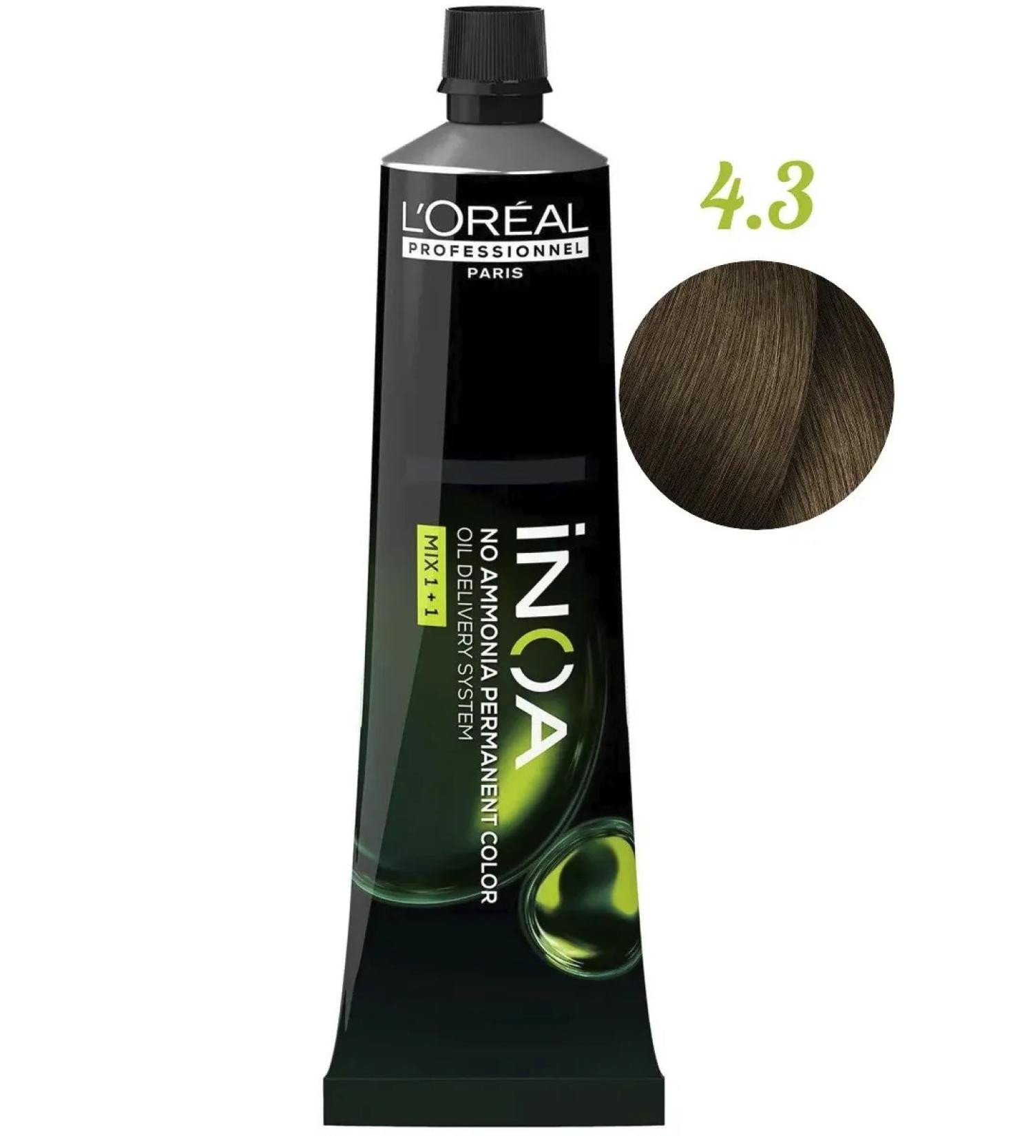 L'Oreal Inoa ODS2 dye with oxidation without ammonia 4.3 - Buy Online on GoSupps.com