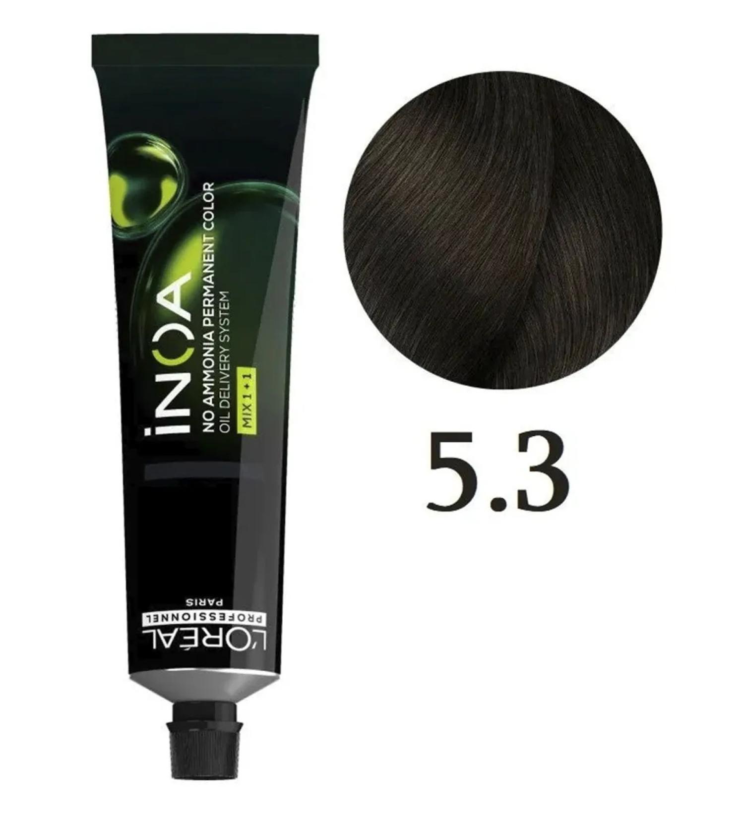 L'Oreal Inoa ODS2 dye with oxidation without ammonia 5.3 bases - Buy Online on GoSupps.com
