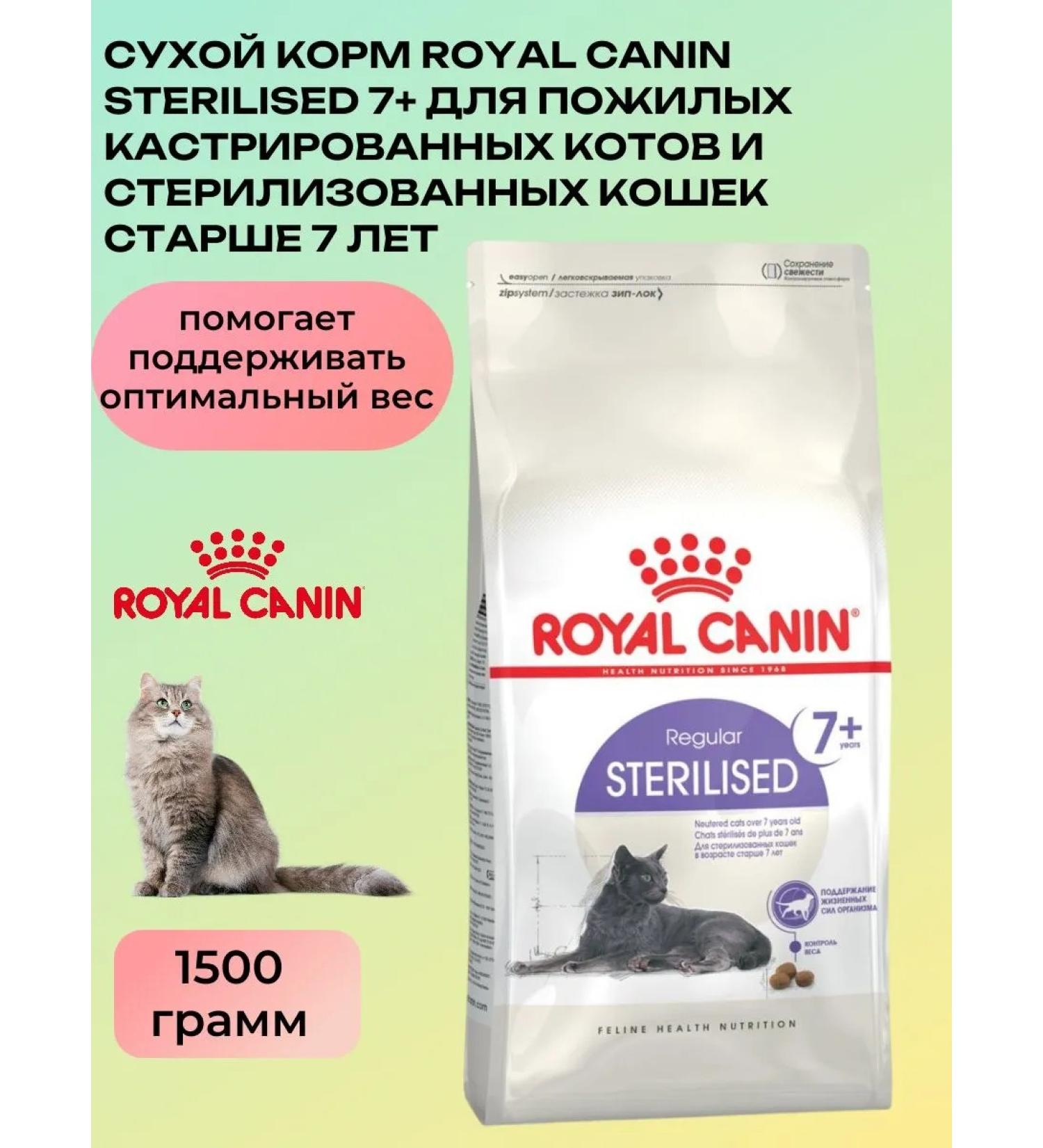 ROYAL CANIN Dry sterilated +7 sterile cats and castra. Kotov - Buy Online on GoSupps.com