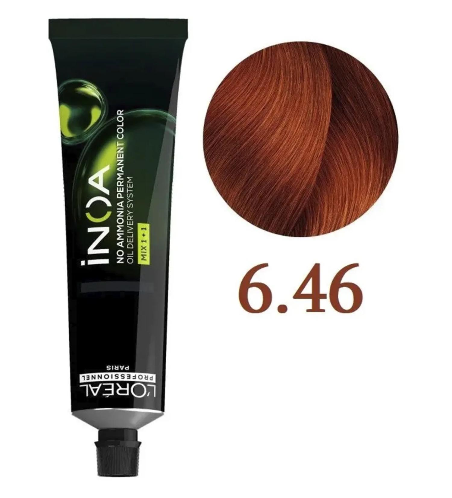L'Oreal Inoa ODS2 dye with oxidation without ammonia 6.46 - Buy Online on GoSupps.com