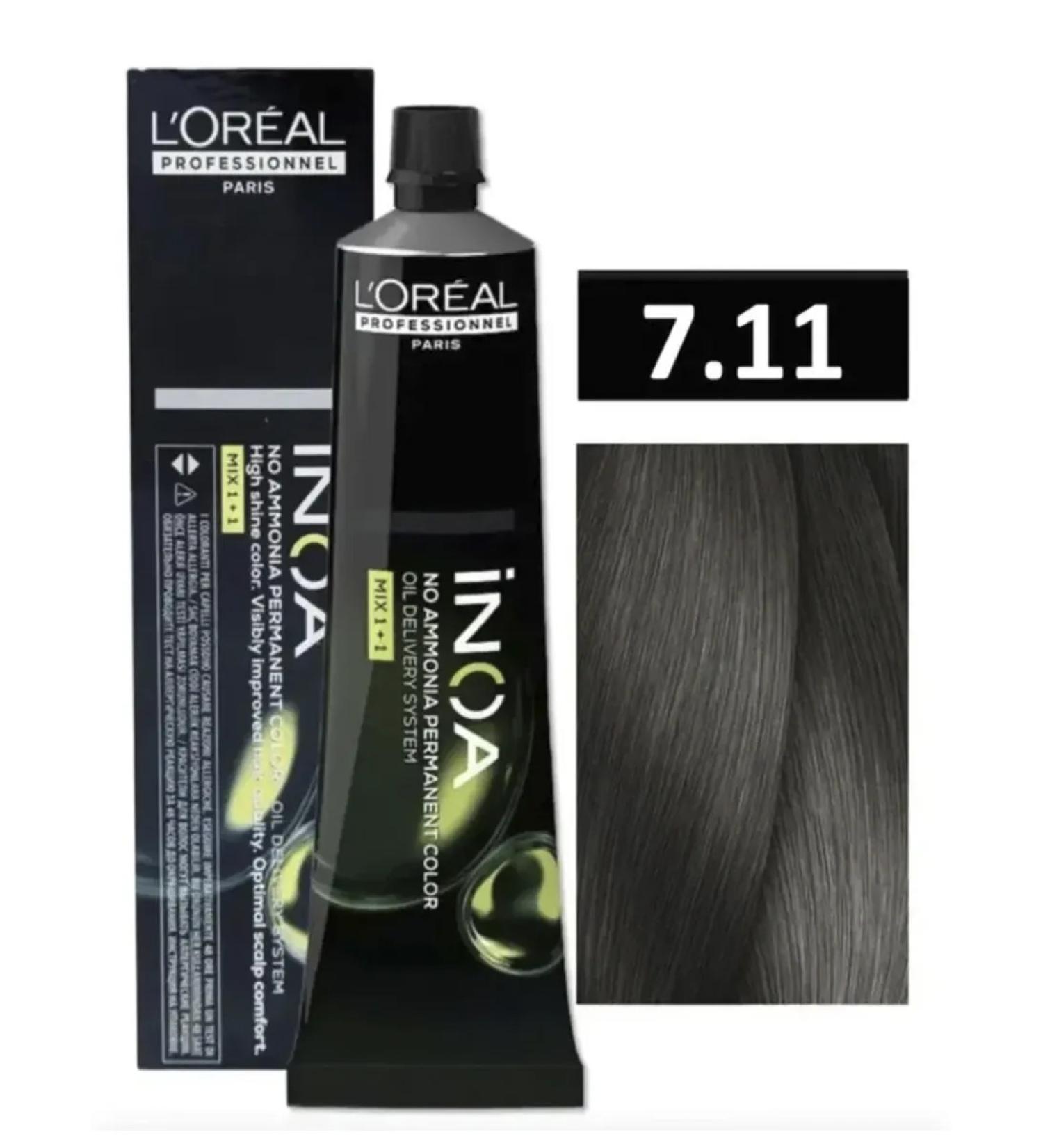 L'Oreal Inoa ODS2 dye with oxidation without ammonia 7.11 - Buy Online on GoSupps.com