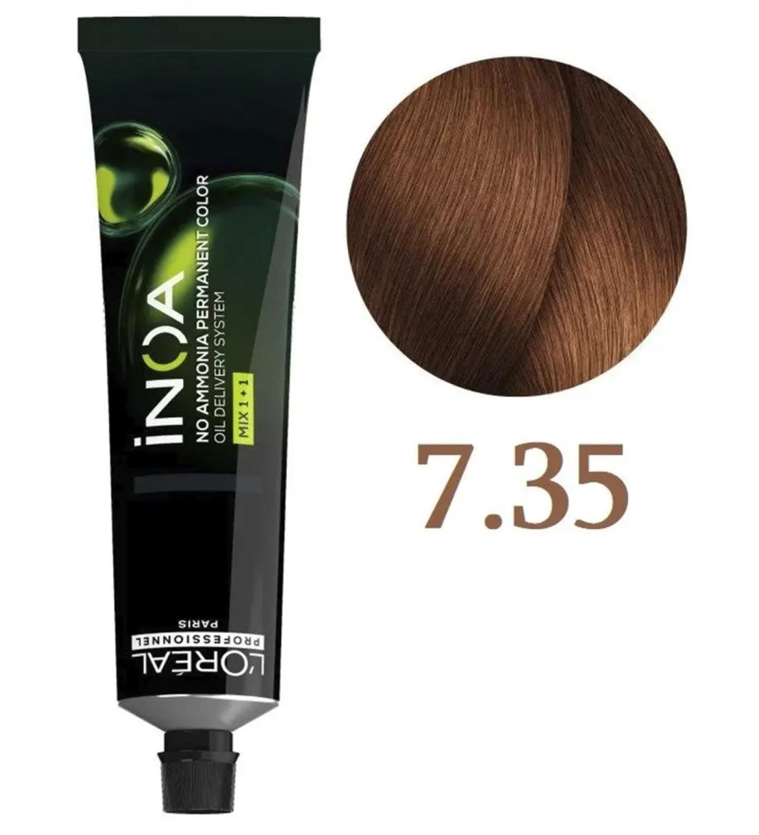 L'Oreal Inoa ODS2 dye with oxidation without ammonia 7.35 - Buy Online on GoSupps.com