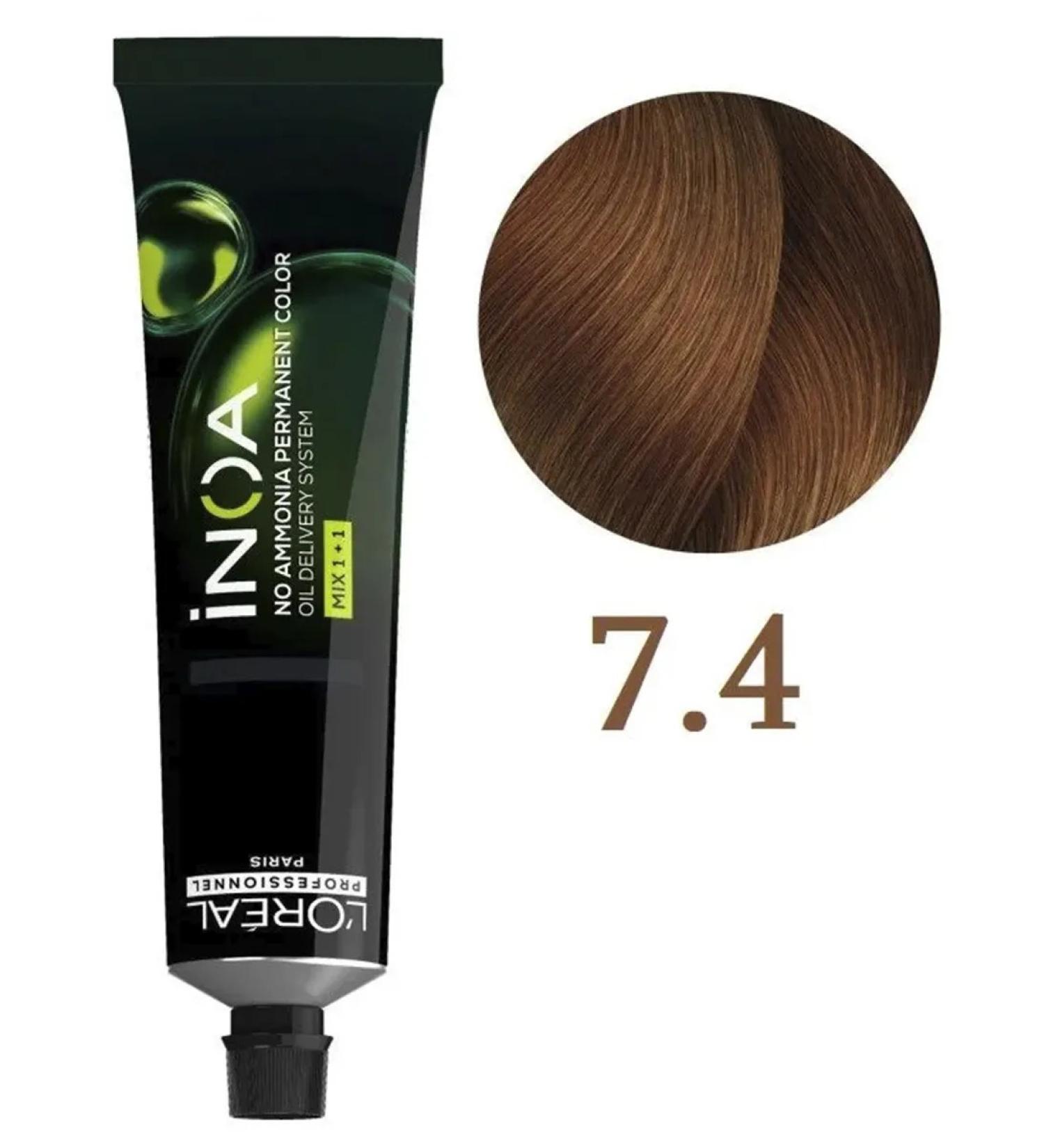 L'Oreal Inoa ODS2 dye with oxidation without ammonia 7.4 - Buy Online on GoSupps.com