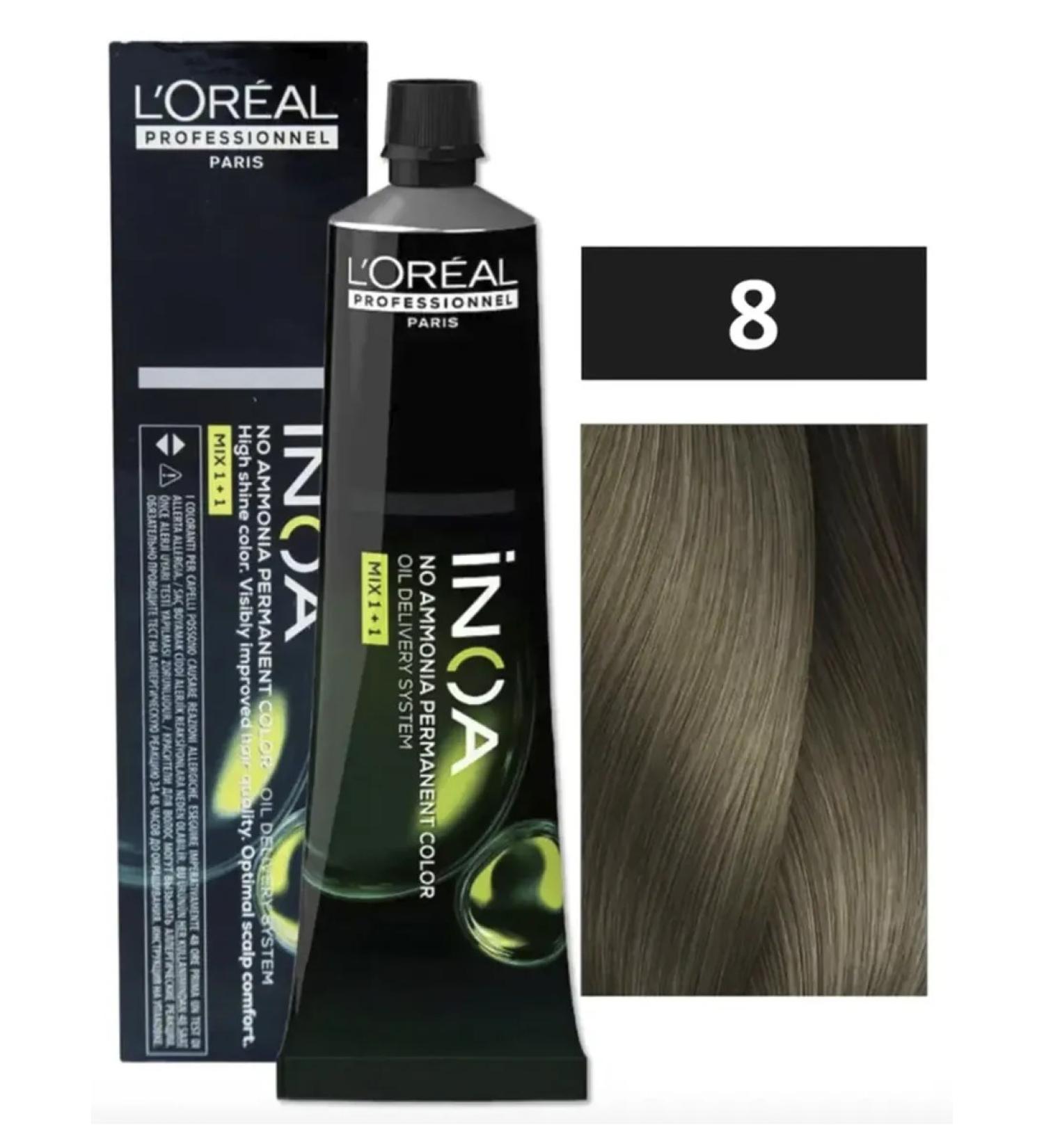 L'Oreal Inoa ODS2 dye oxidation without ammonia 8 - Buy Online on GoSupps.com