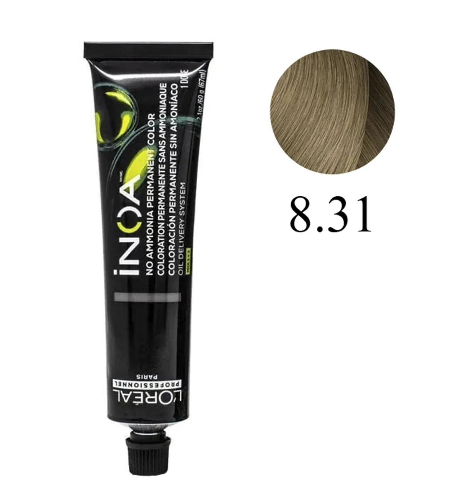 L'Oreal Inoa ODS2 dye with oxidation without ammonia 8.31 - Buy Online on GoSupps.com