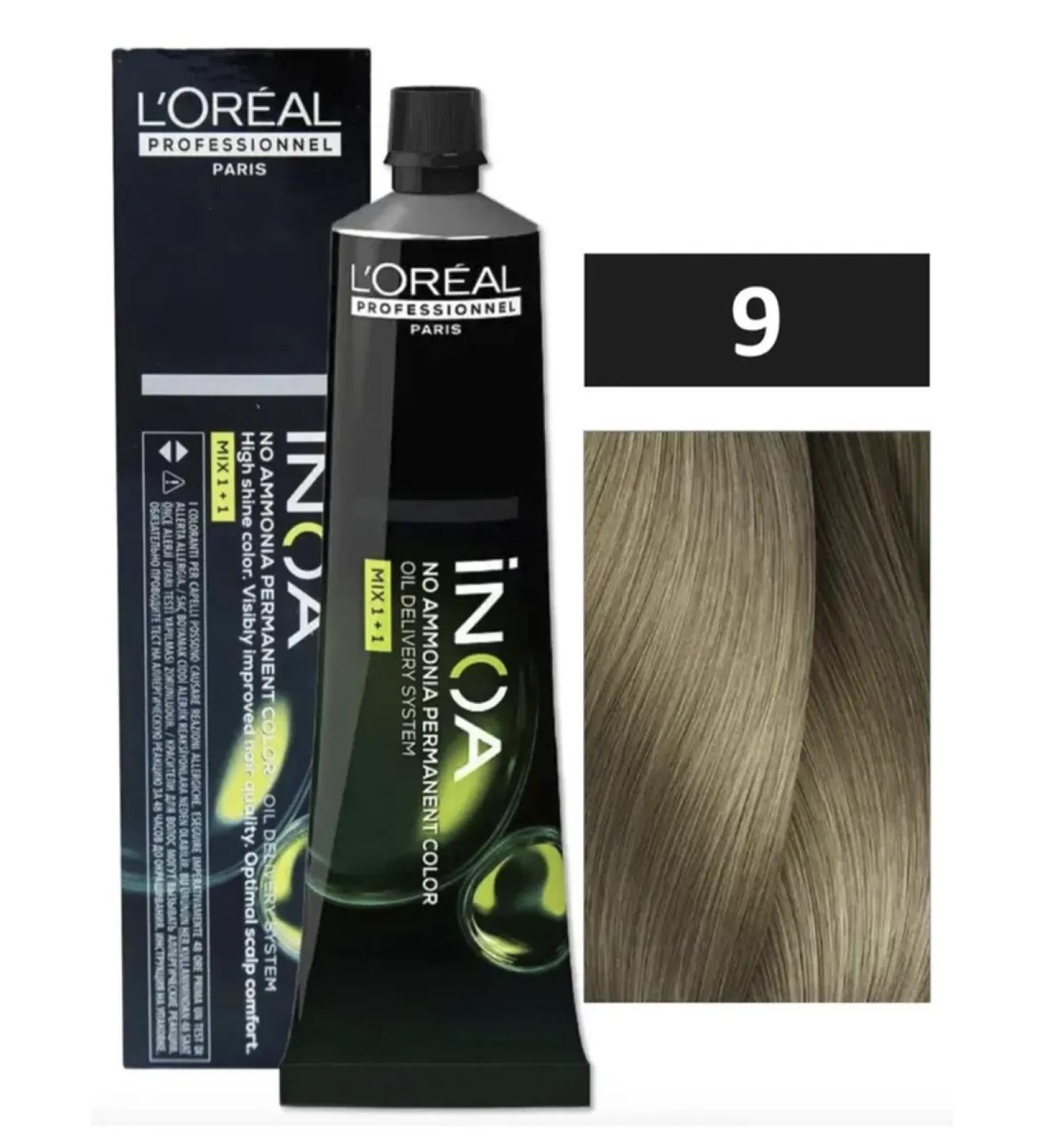 L'Oreal Inoa ODS2 dye with oxidation without ammonia 9 - Buy Online on GoSupps.com