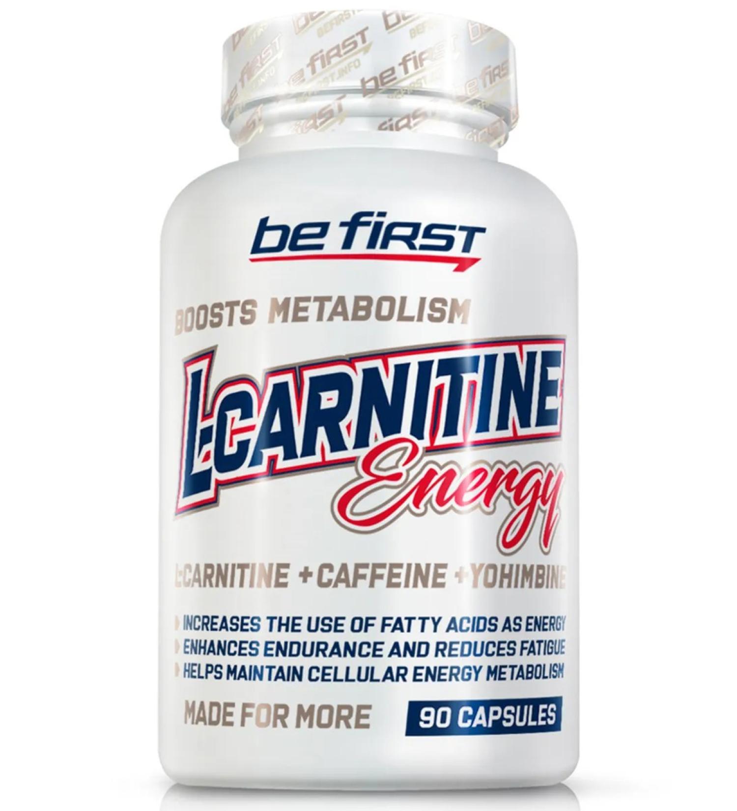 Be First L-Carnitin Energy L-Carnitine Energy 90 capsules - Buy Online on GoSupps.com