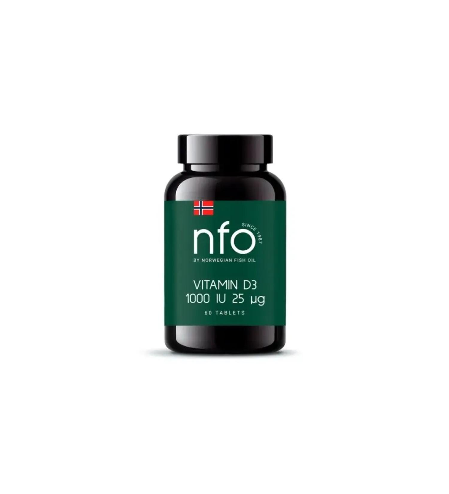 Beautiful life NFO NFO Vitamin D 3 1000 IU 60 pcs. 750 mg weighing tablets