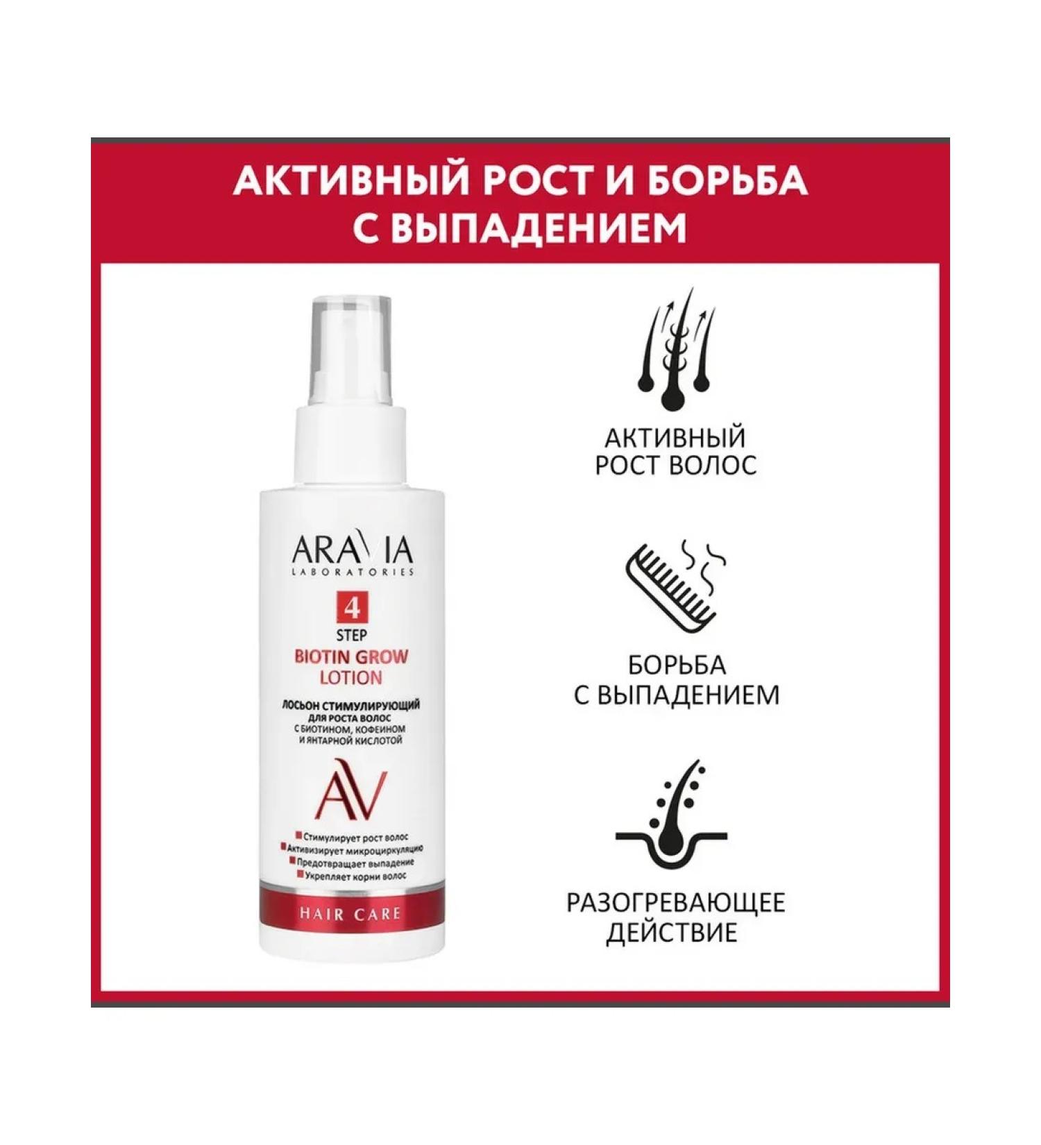 Beautiful life Aravia laboratories hair growth with biotin caffe