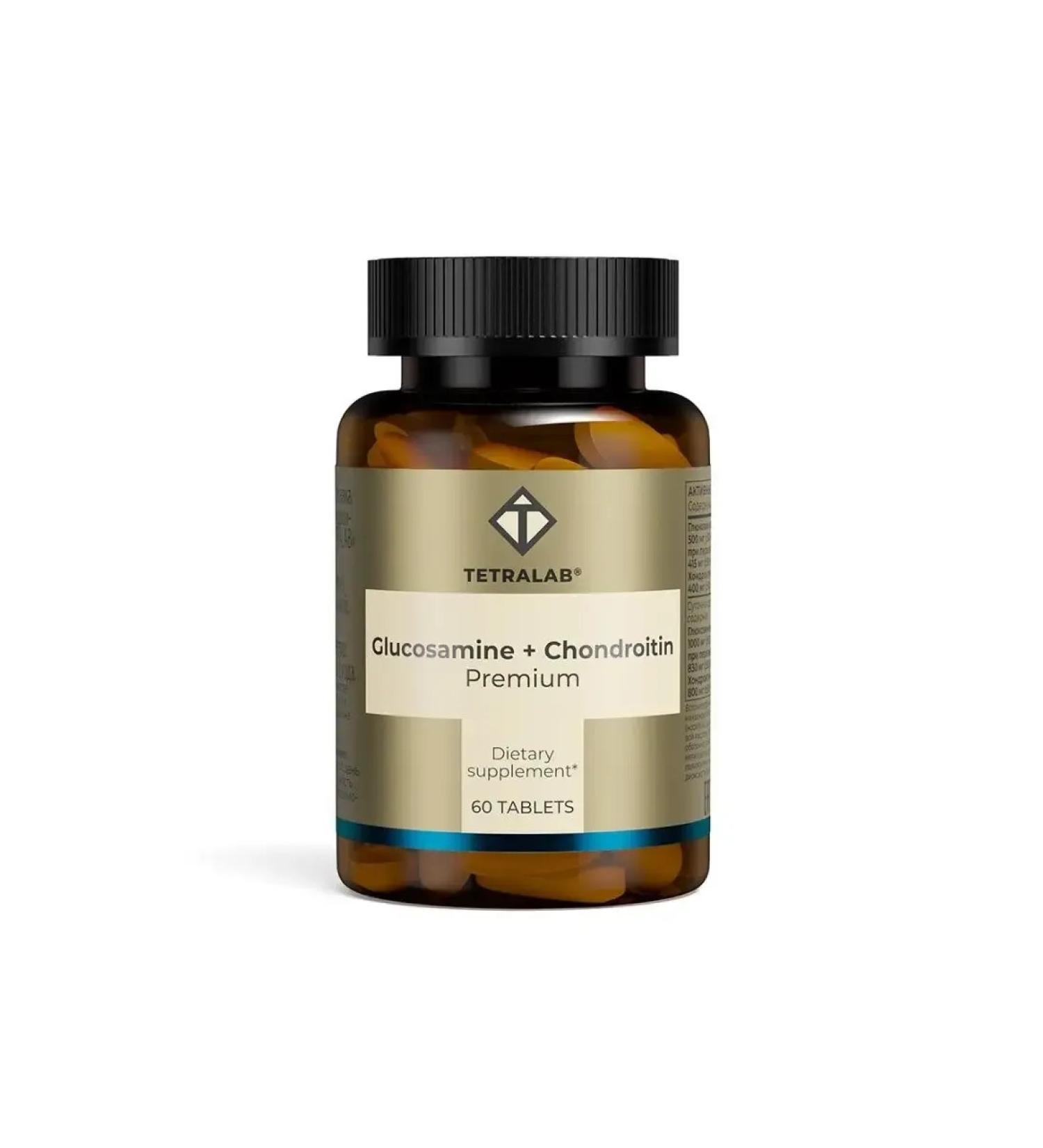 Beautiful life TetraLab glucosamine+chondroitin complex premium 60 pcs. table