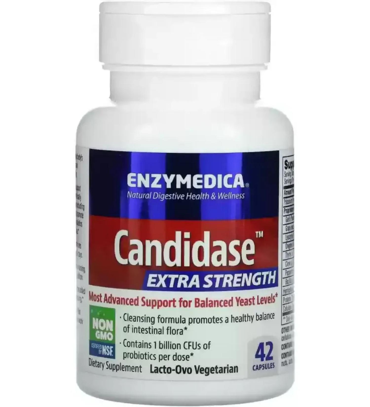 enzymedica Candidation Candidase Extra Strength 42 capsules
