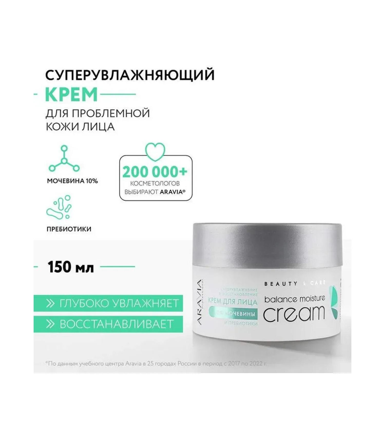 Beauty of the body Facial Cream Aravia Professional Balance Moisture with urea