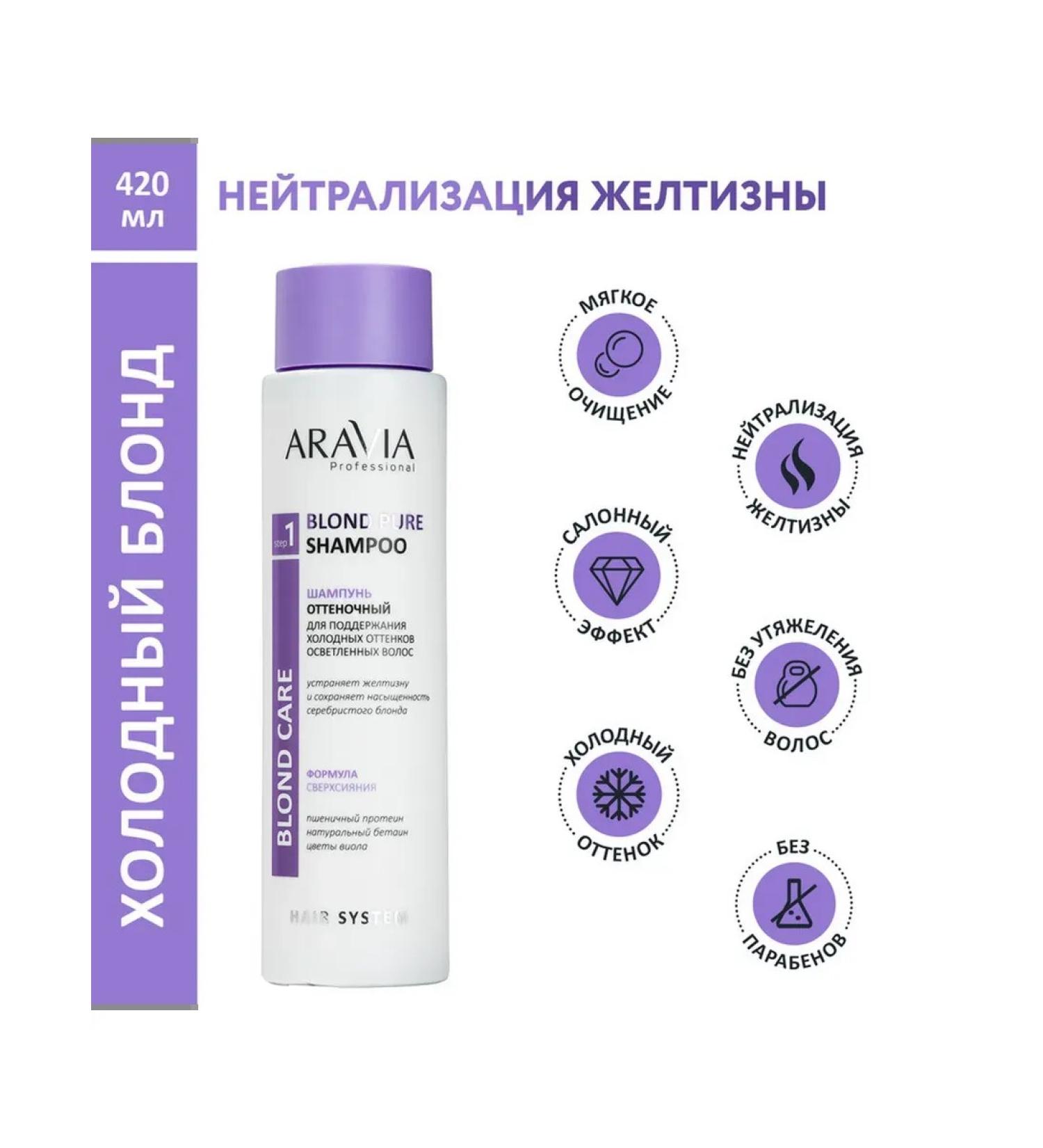 Beauty of the body Shampoo tinted to maintain cold shades Aravia