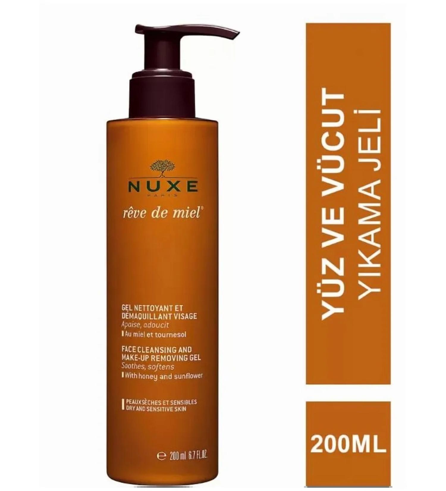 Nuxe Reve de miel face and makeup gel 200 ml