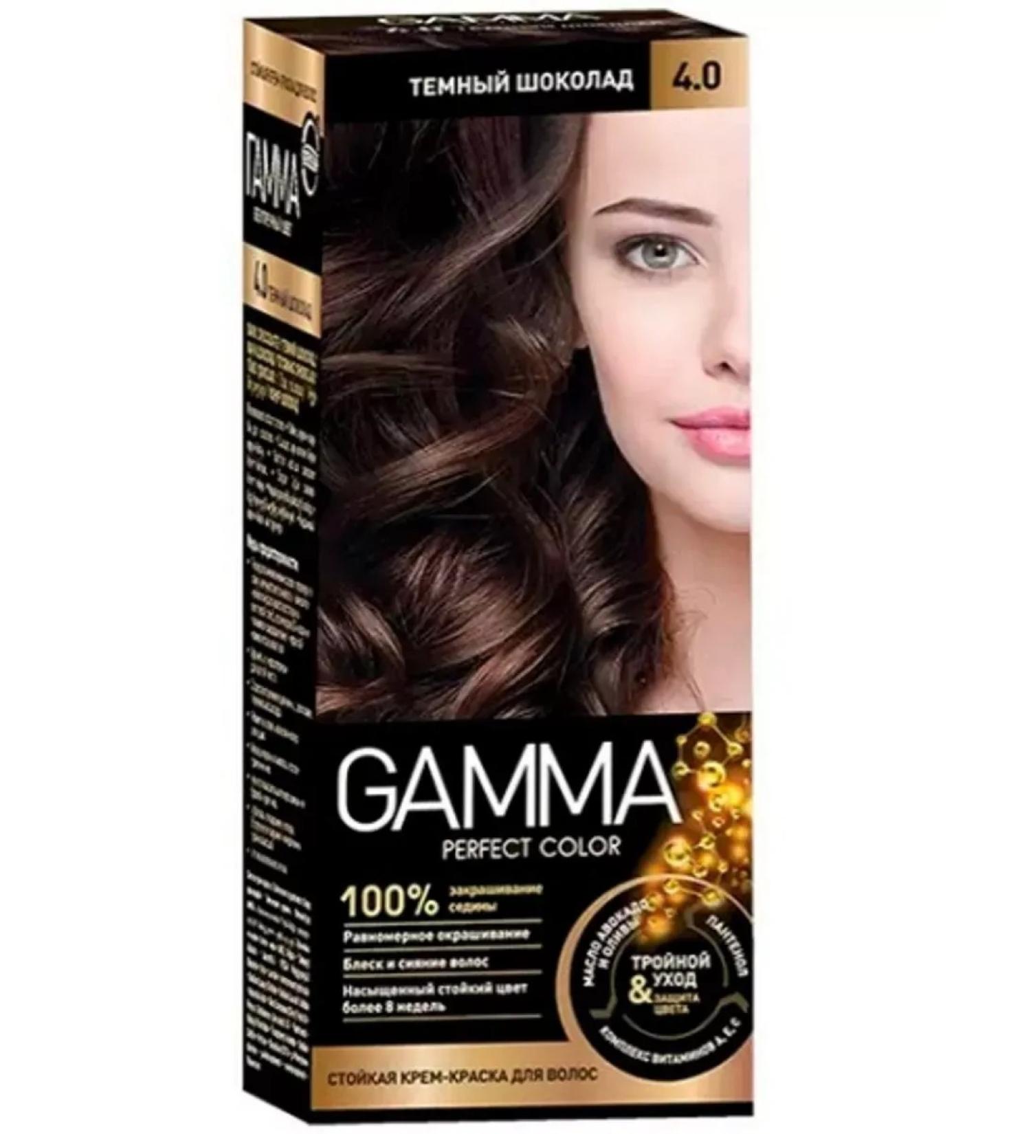 Gamma Hair cream for hair tone dark chocolate 4.0