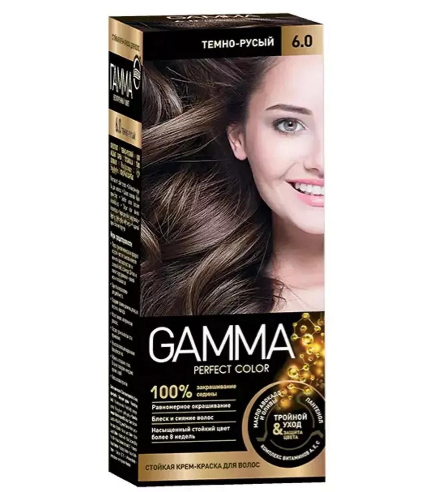 Gamma Hair cream for hair dark-blink tone 6.0