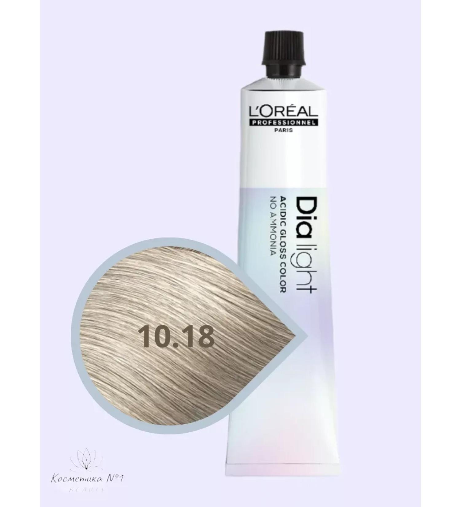 L'Oreal Professionnel The paint tinting without ammonia Dia Light tone 10.18 50 ml - Buy Online on GoSupps.com