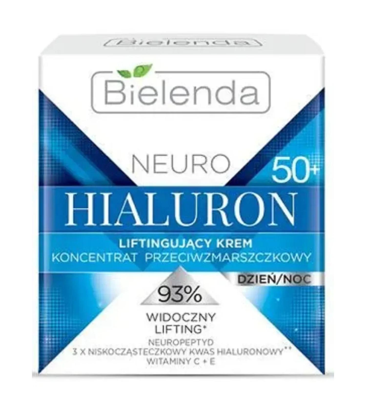 Bielenda Pulling cream - Neuro Hialuron 50+ 50ml concentrate - Buy Online on GoSupps.com