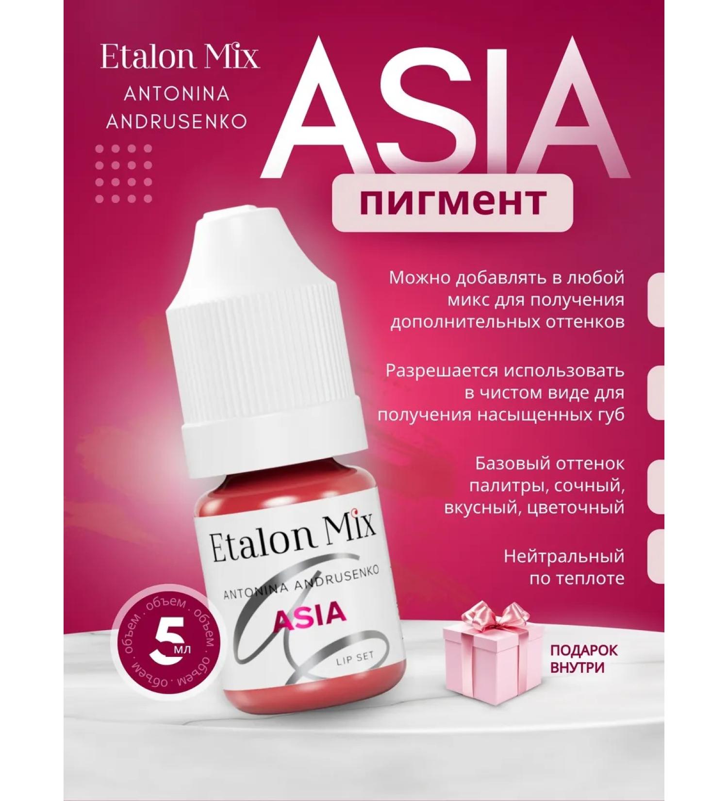 Etalon mix Lip pigments are the Mix Atonina Andrusenko Asia 5ml - Buy Online on GoSupps.com