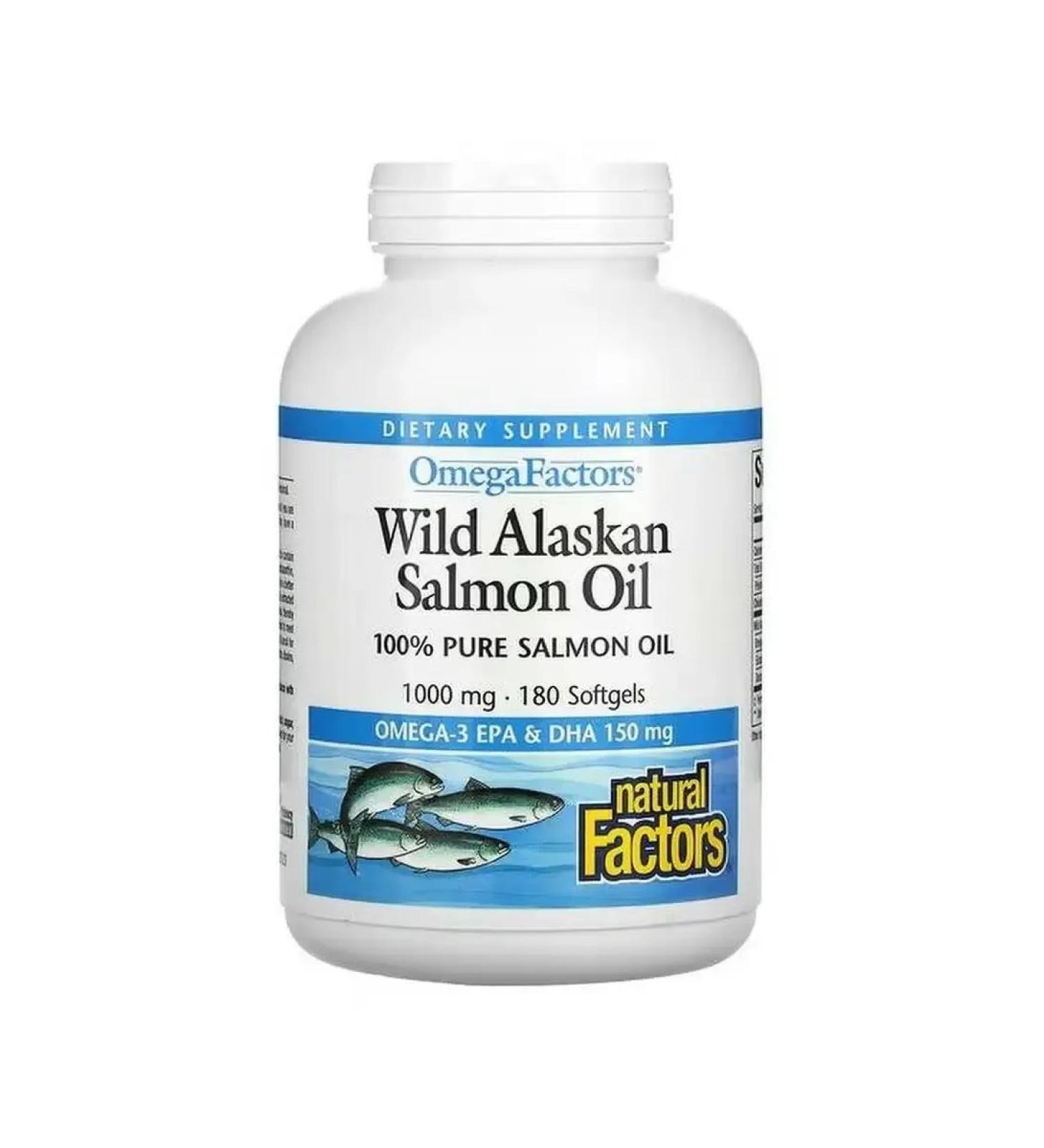 Natural Factors Omega Factors fat of wild Alaskan salmon 180 pcs