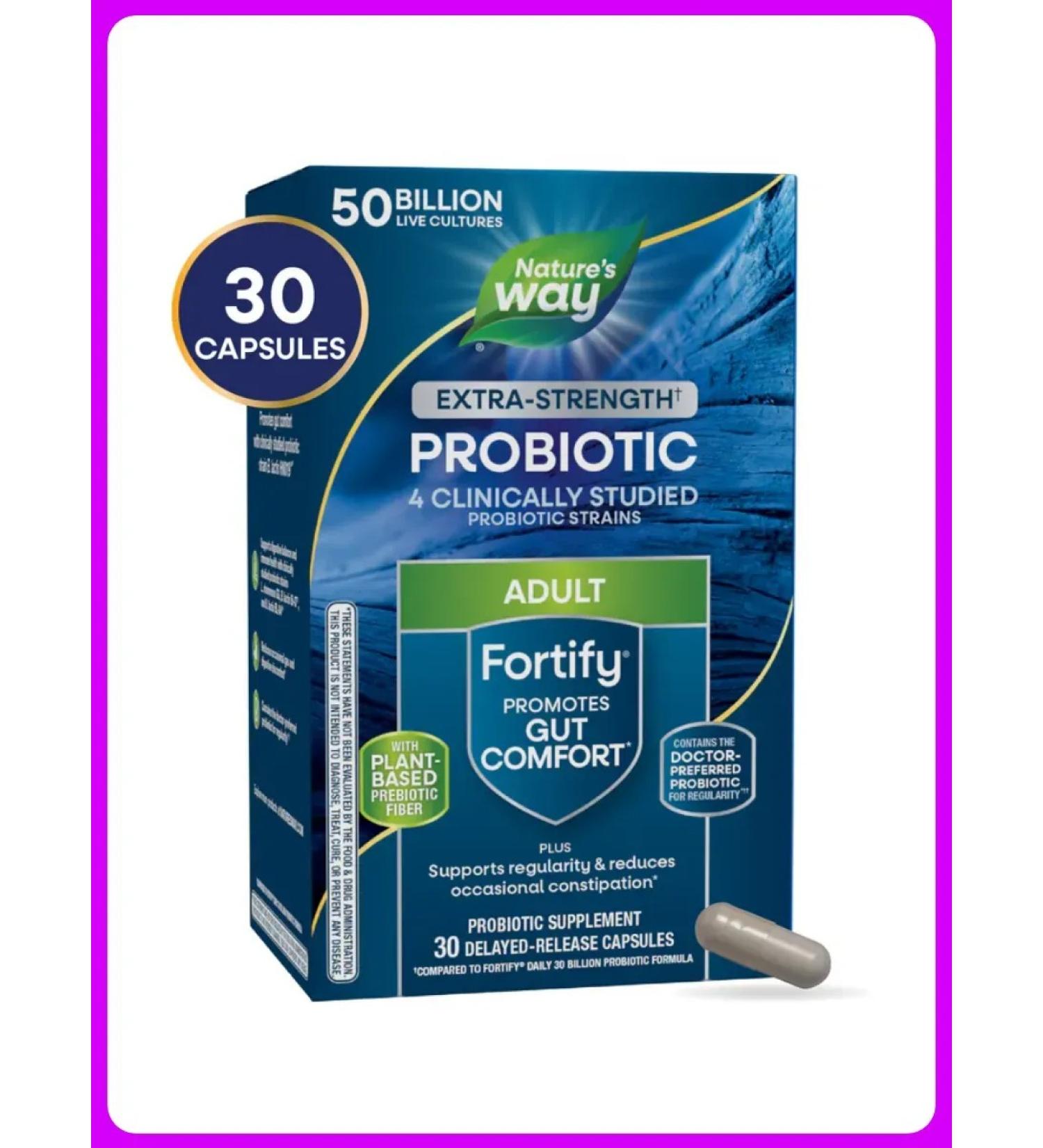 Nature's Way Probiotics and prebiotics 50 billion 30 capsules - Buy Online on GoSupps.com
