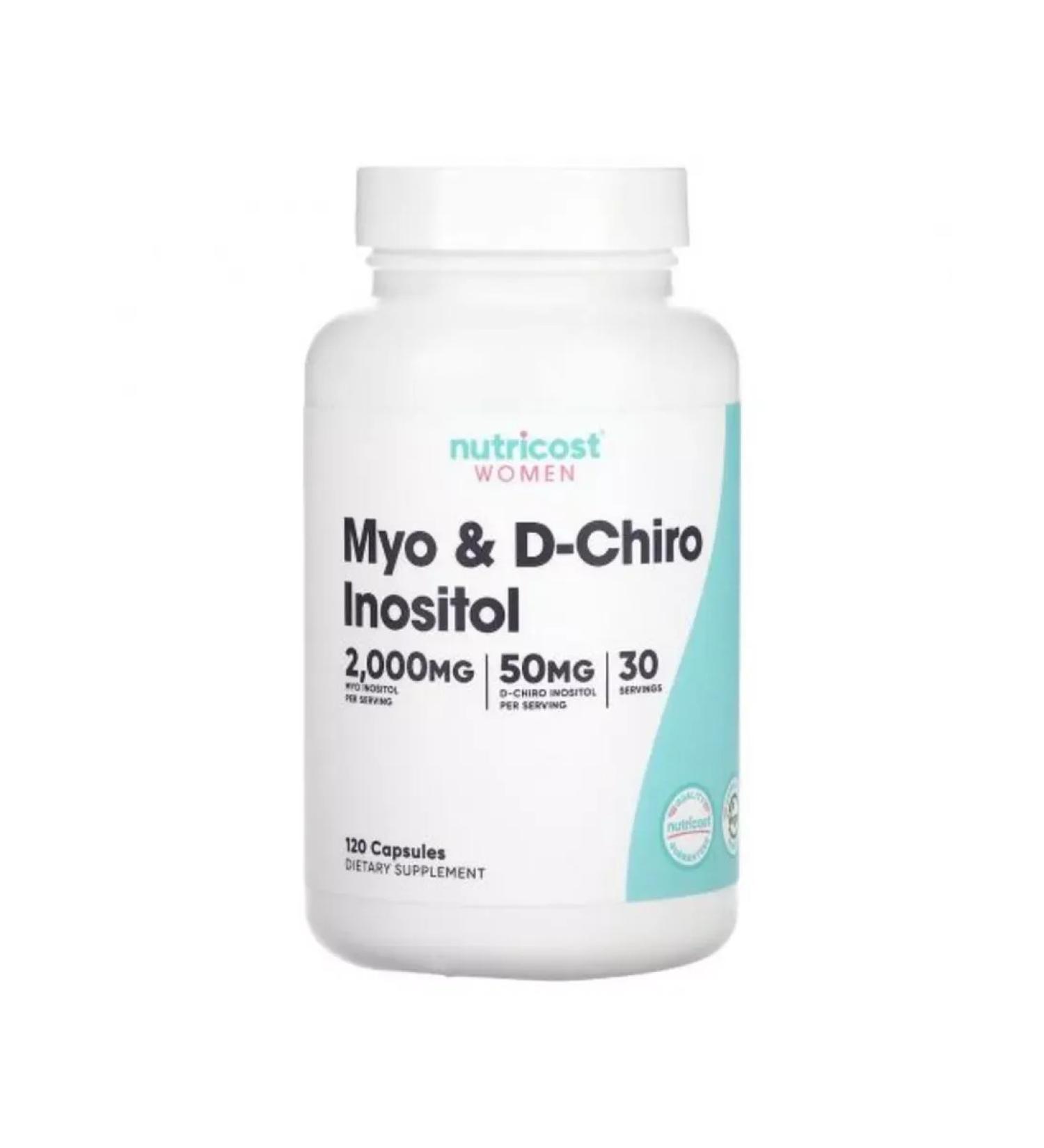 Nutricost Myo and d-hiro inositol food supplement Women 120 capsules