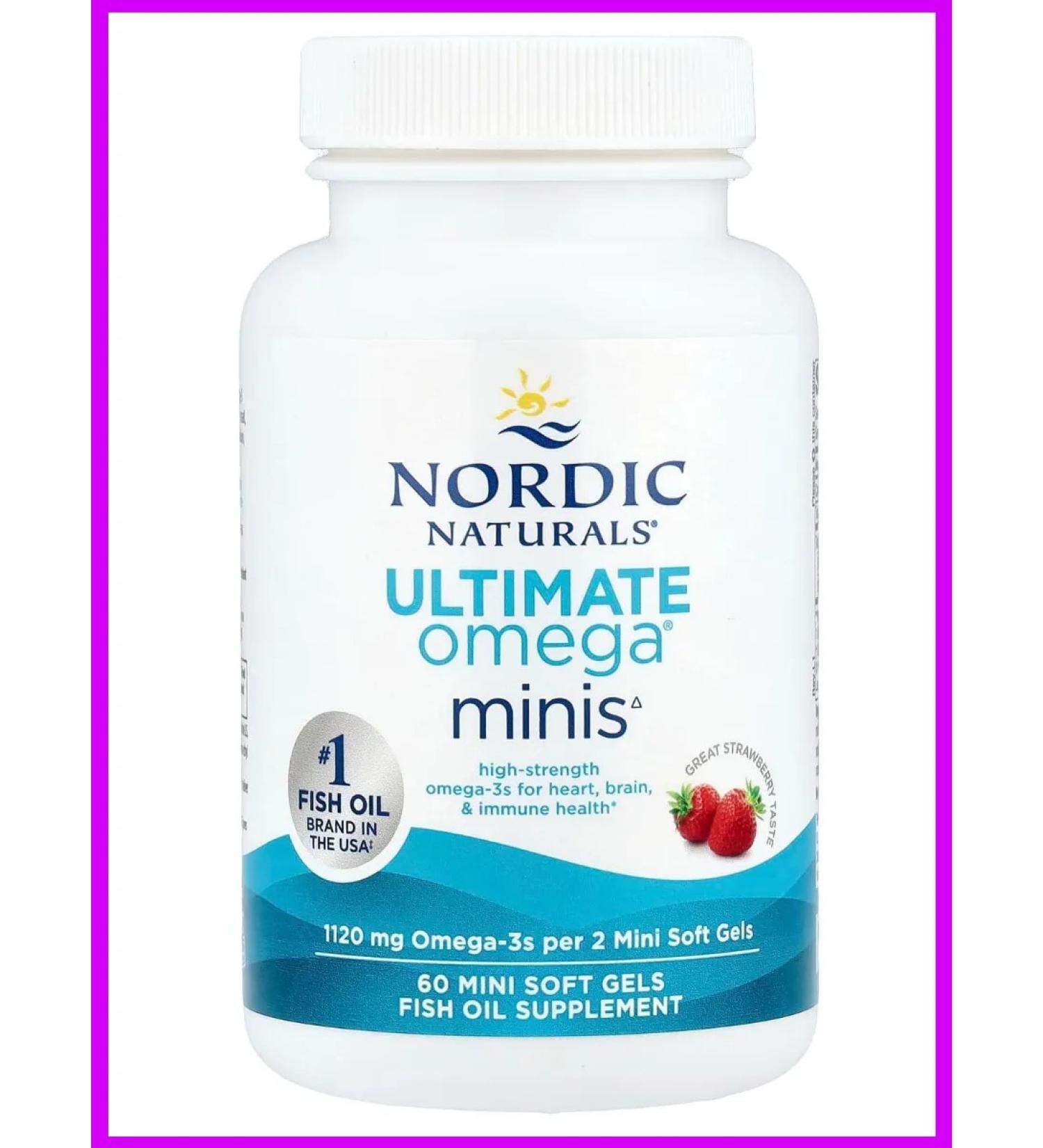 Nordic Naturals Omega 120 mg 60 mini-capsule - Buy Online on GoSupps.com