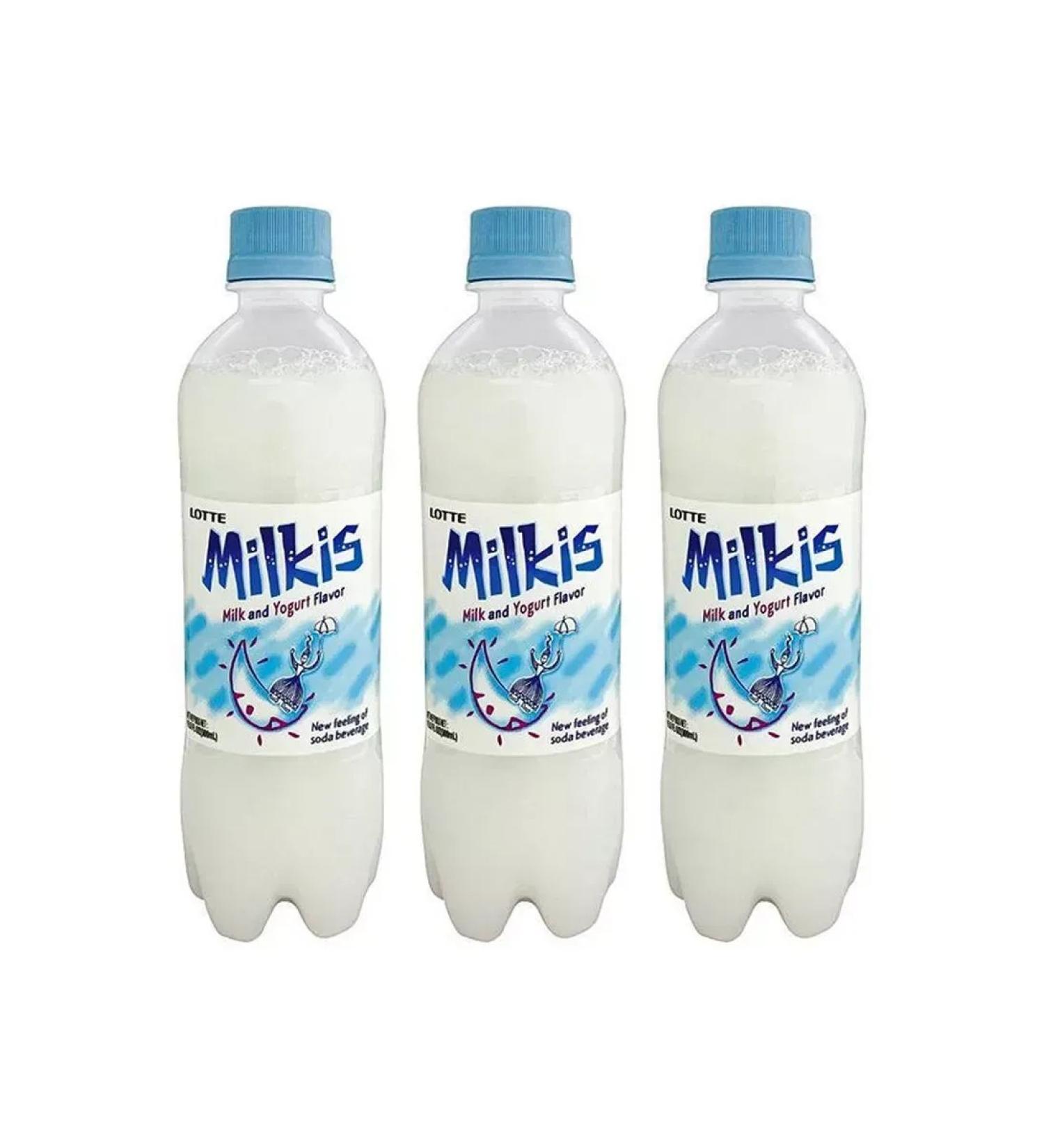 Lotte Shipped drink Milkis Original 3 pcs x 500 ml - Buy Online on GoSupps.com