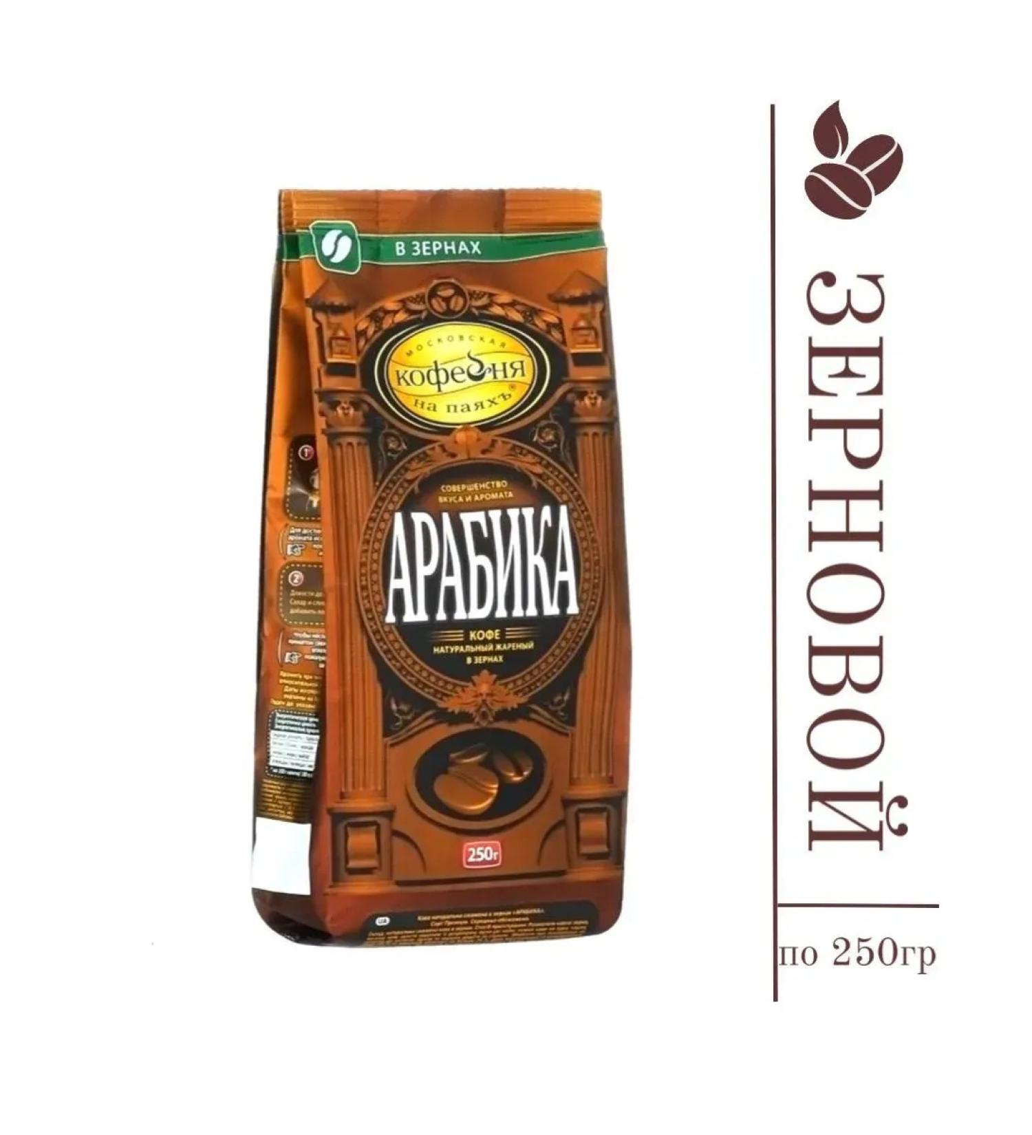 MOSCOW COFFEE SHOP ON SHARES Arabica gram coffee in grains - Buy Online on GoSupps.com