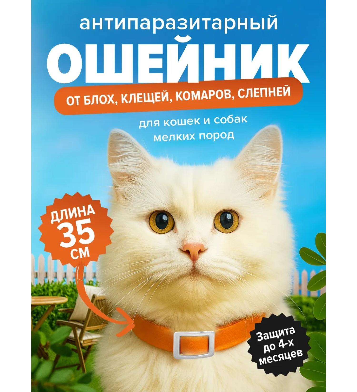 Good Dog&Cat Collar from fleas and ticks for cats and dogs 35cm orange - Buy Online on GoSupps.com