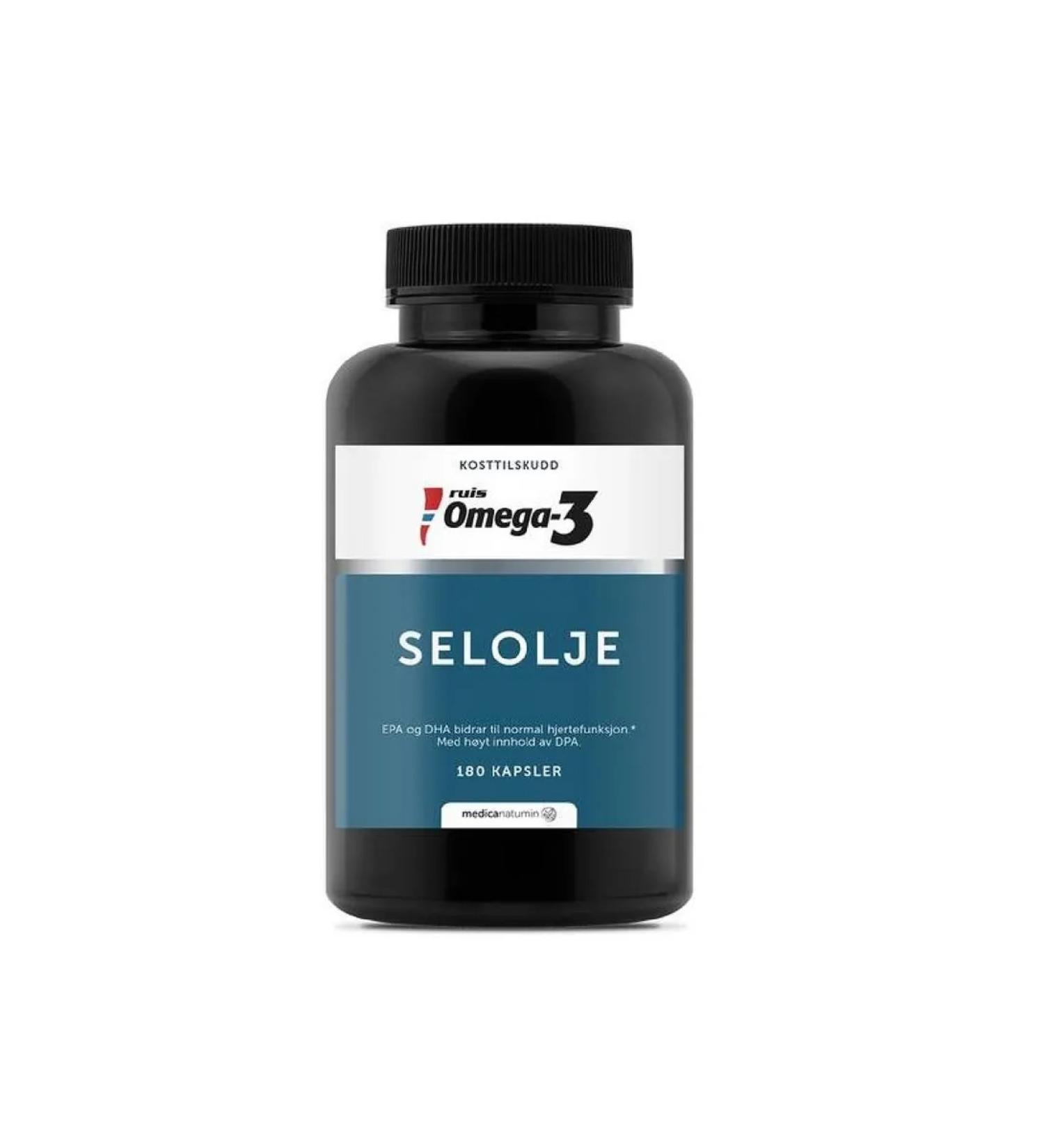 Moller Ruis Omega-3 Seal Oil Extra Virgin 180 fat capsules fat