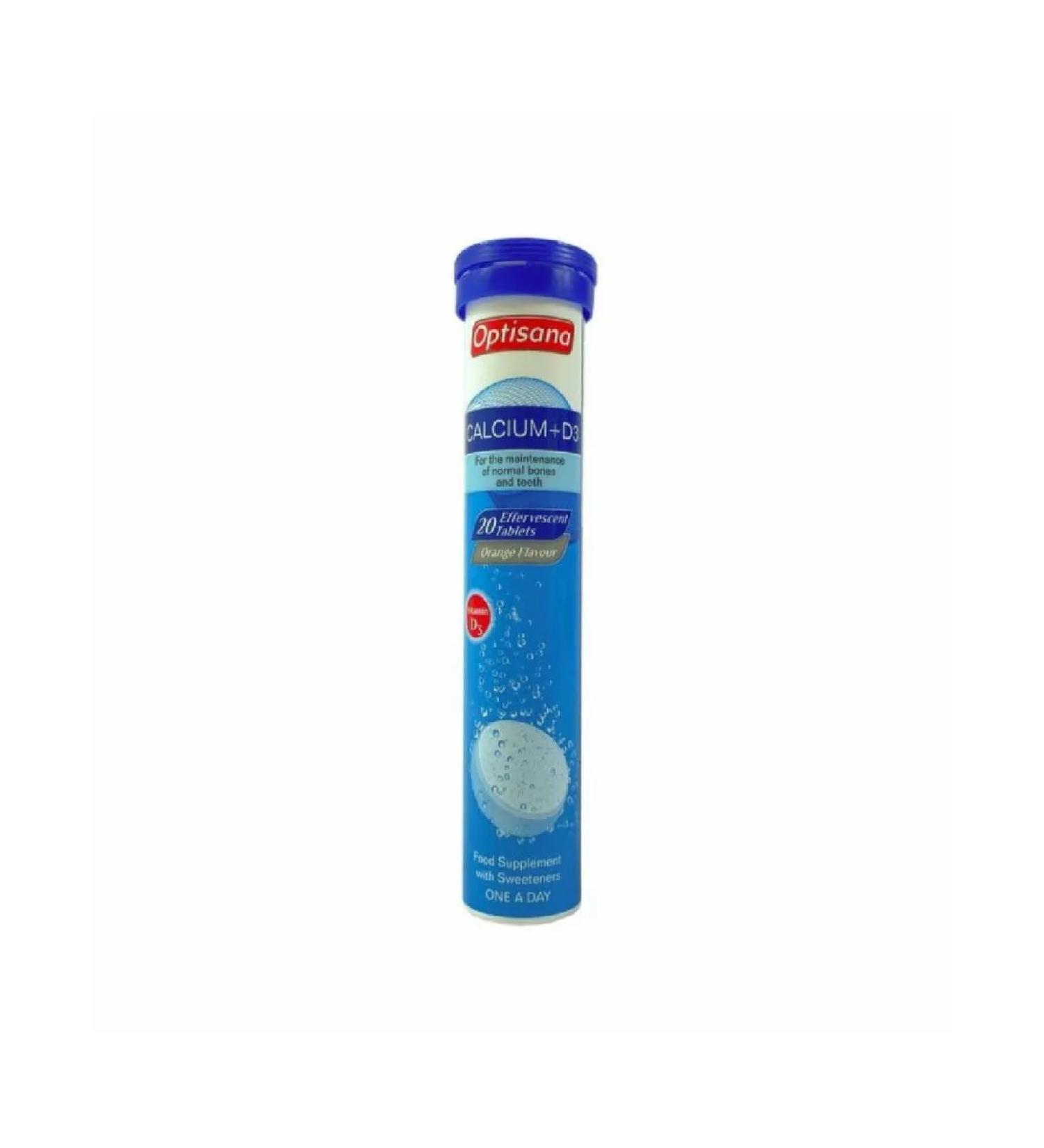 optisana Calcium + vitamin D3 20 tab