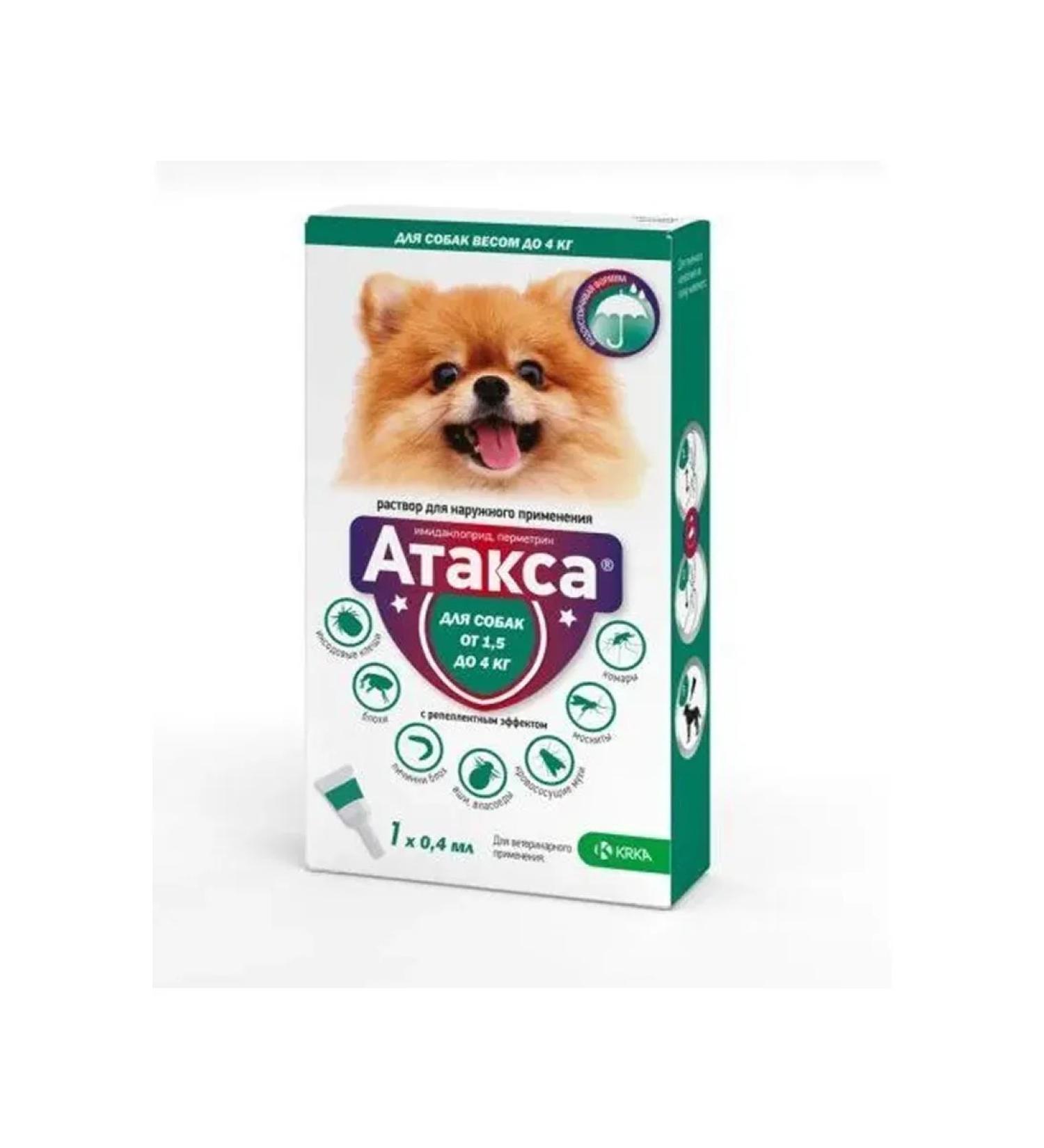 KRKA Attacks for dogs up to 4 kg 0.4ml