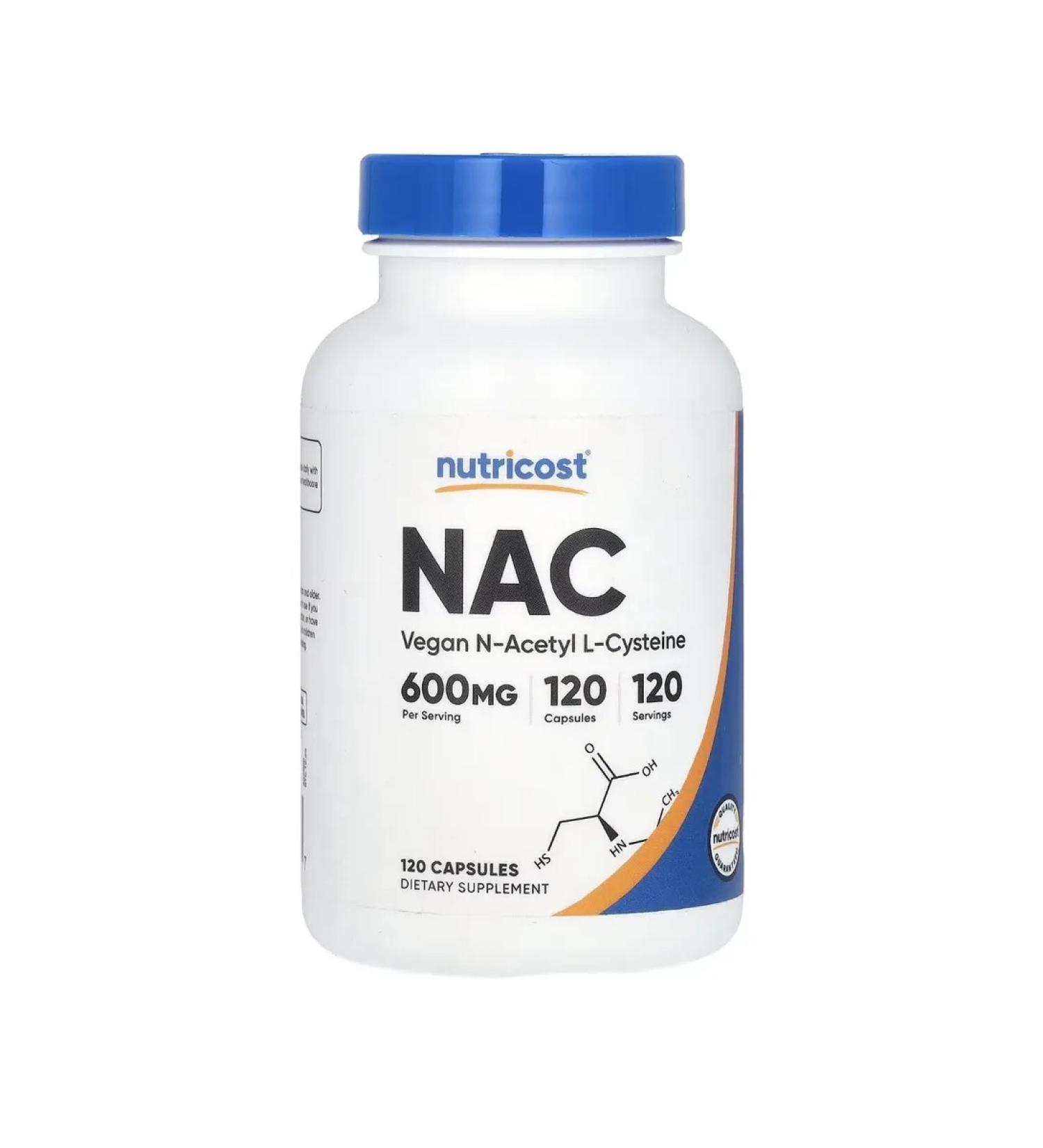 Nutricost NAC NAC Vegansky 600 mg 120 capsules