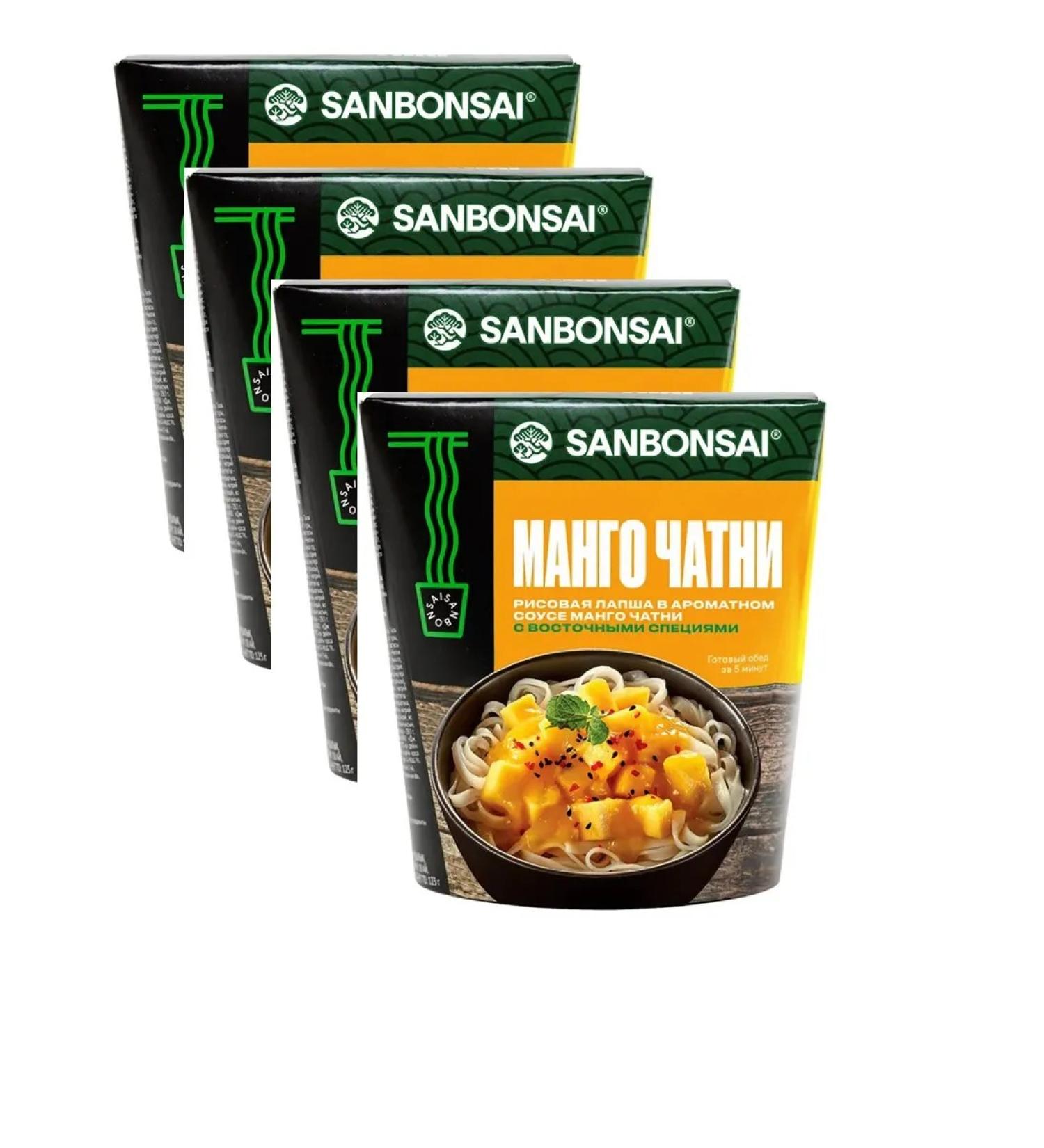 SAN BONSAI Rice noodles in aromatic sauce 123g 4pcs