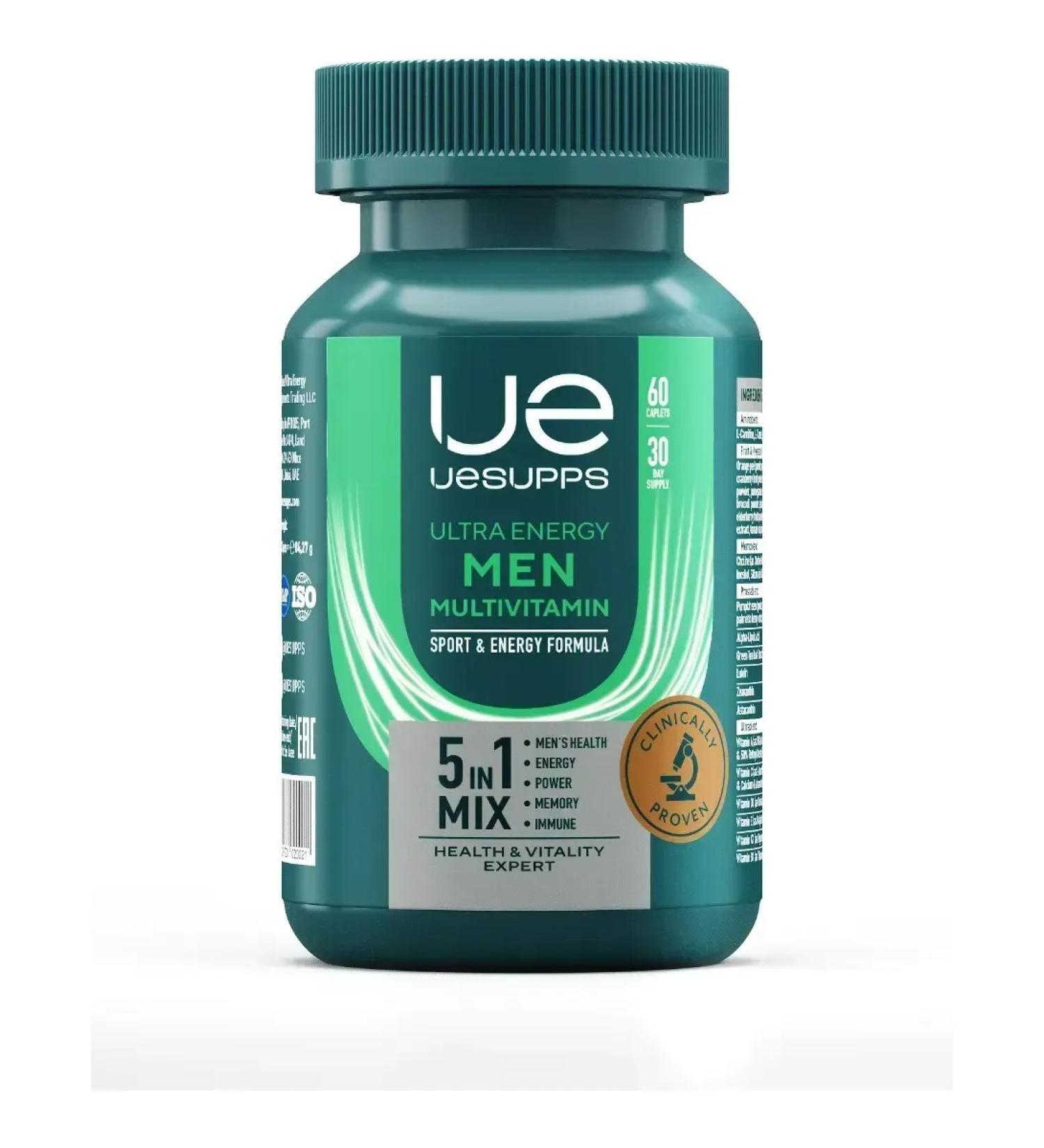 UESUPPS Multivitamin Formula Ultra Energy Tab. No. 60 - Buy Online on GoSupps.com